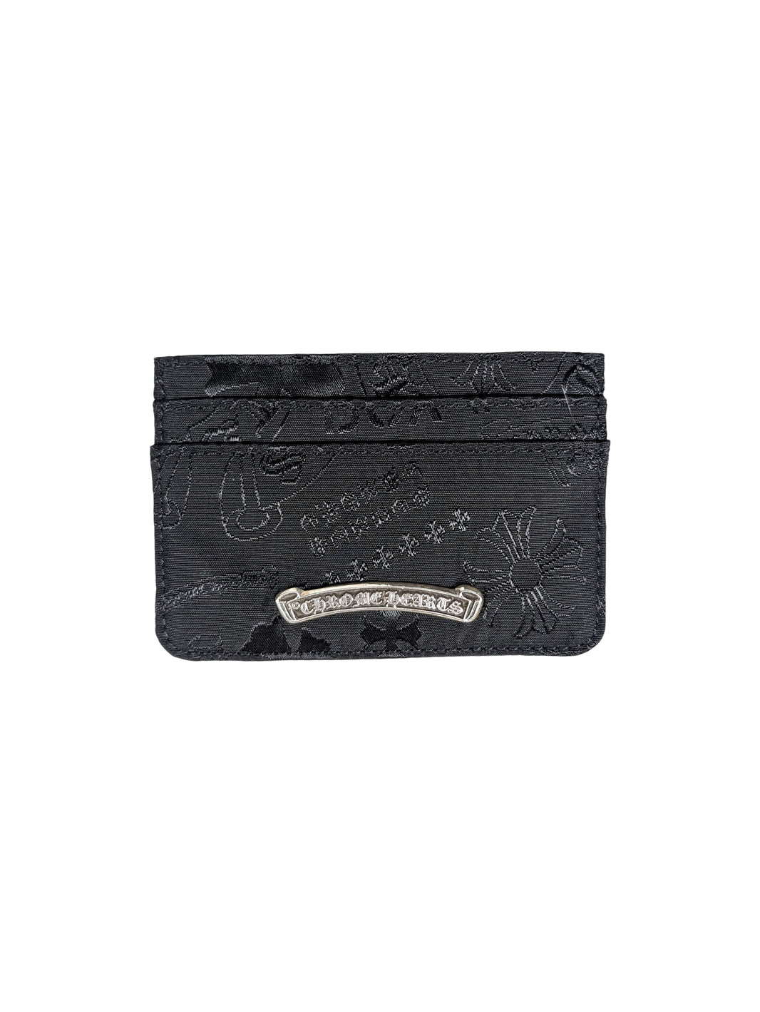 Chrome Hearts Nylon Stencil Card Holder Sterling Silver Hardware