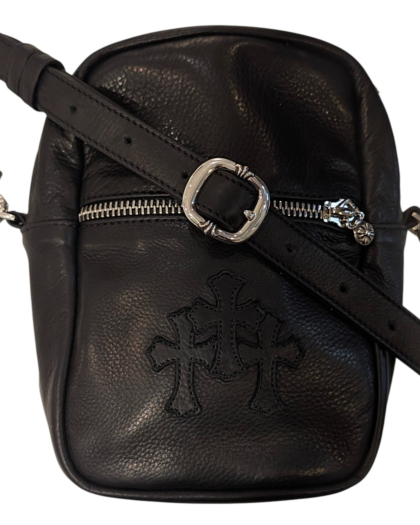 Chrome Hearts Cross Patch Taka Bag Black Authentic Small Bags
