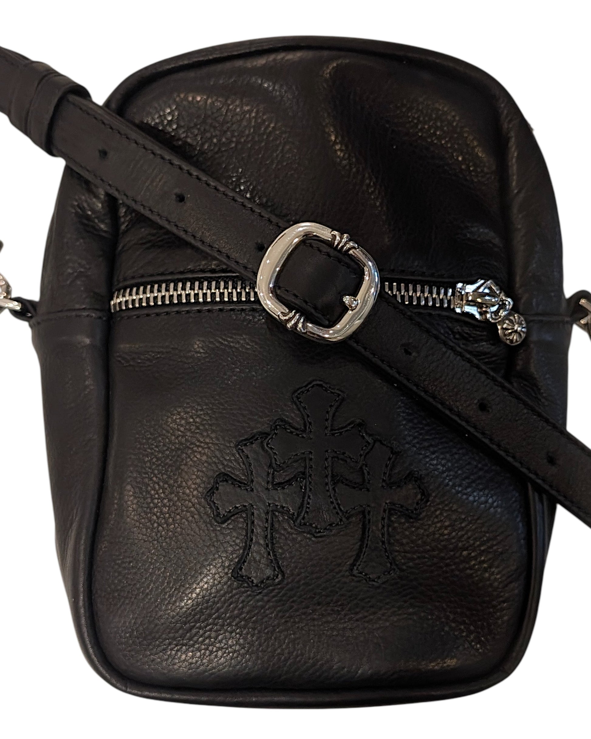 Chrome Hearts Cross Patch Taka Bag Black Authentic Small Bags