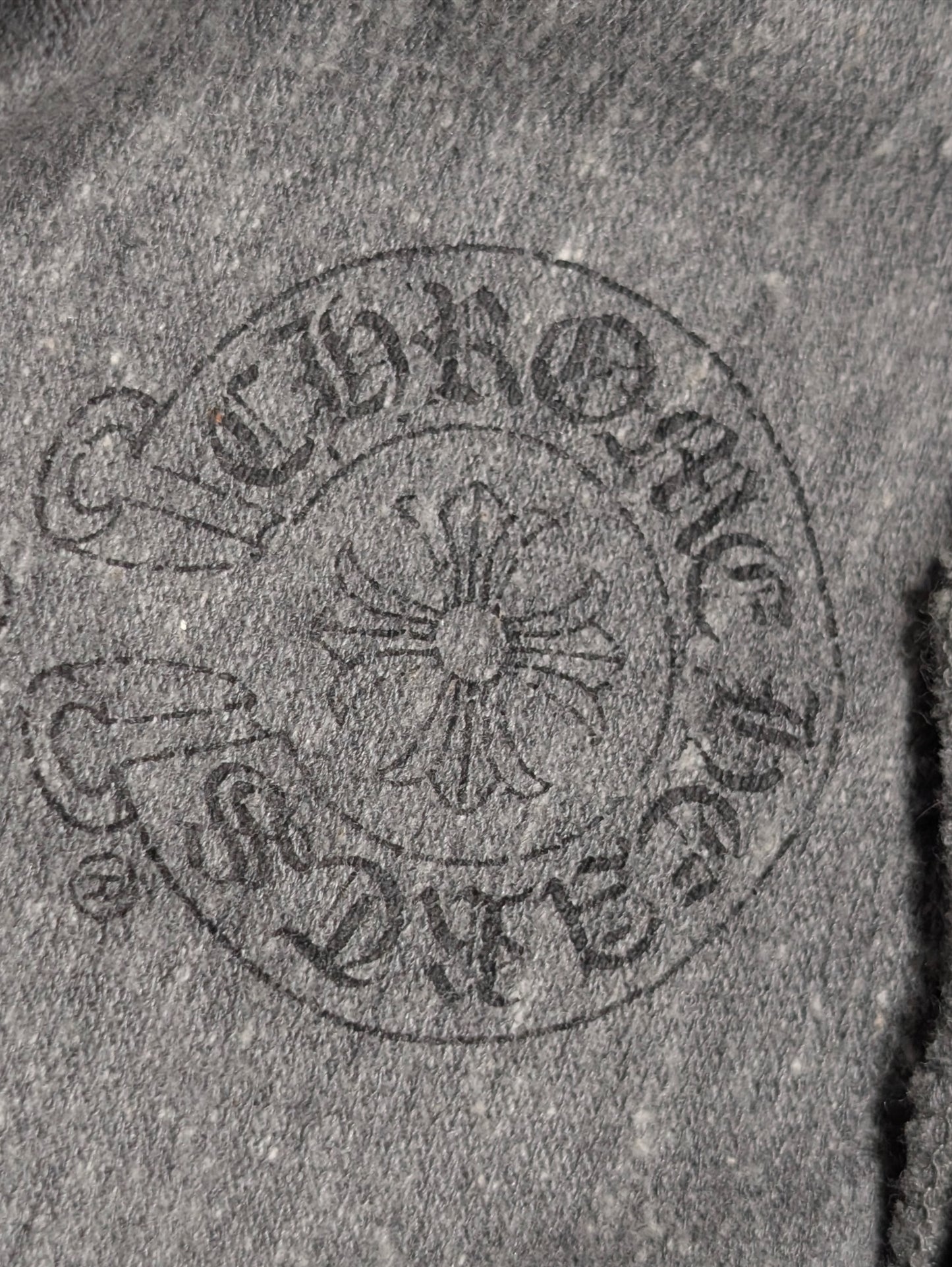 grey chrome hearts hoodie