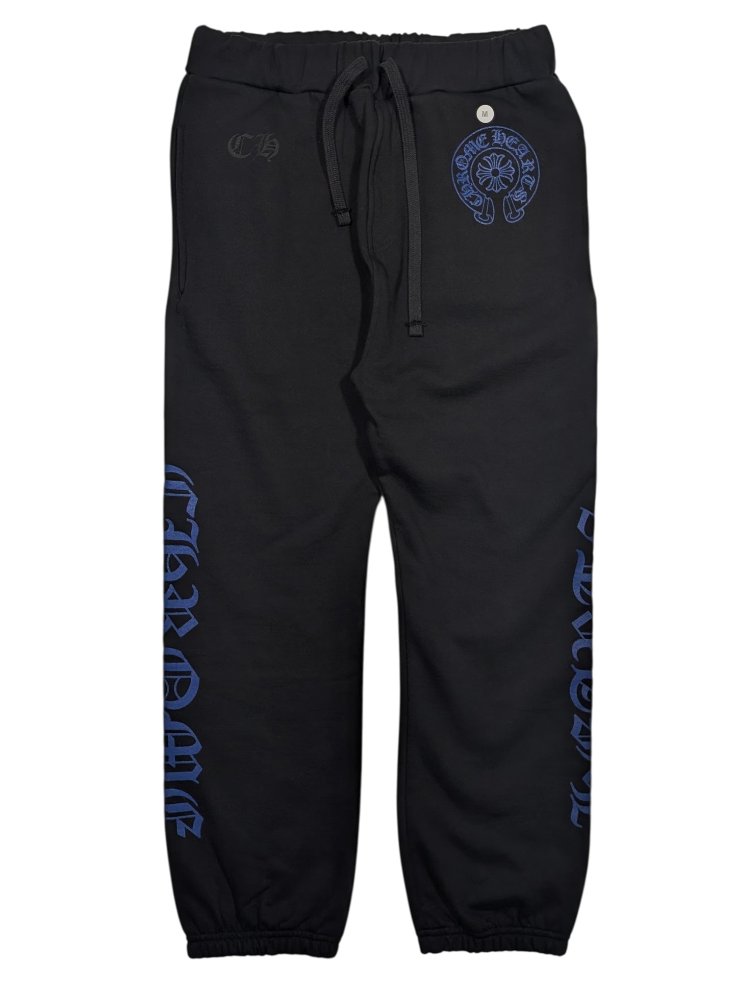 Chrome Hearts Blue Horseshoe Cross Sweatpants Authentic Pants