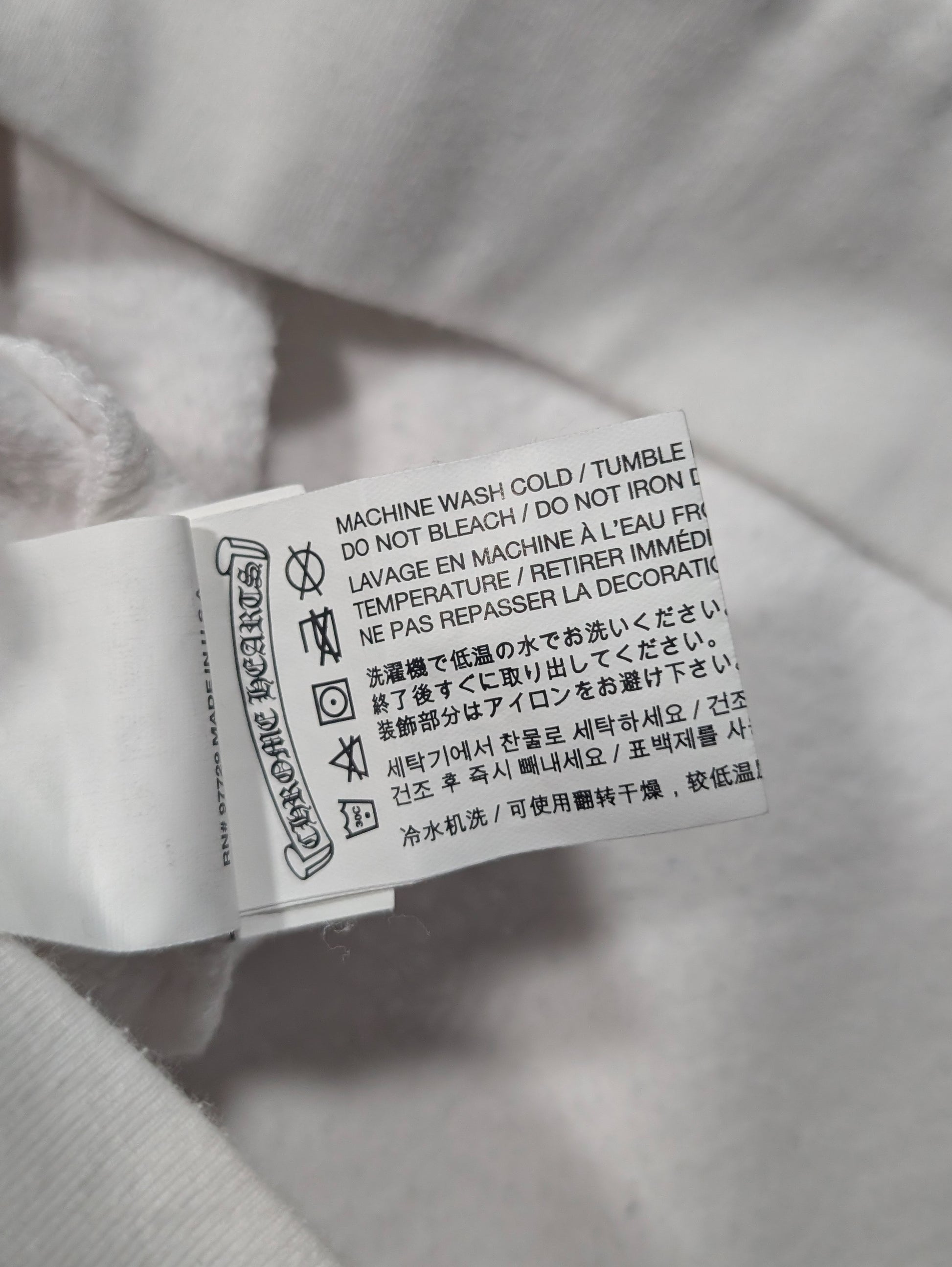 chrome heart hoodie zip up