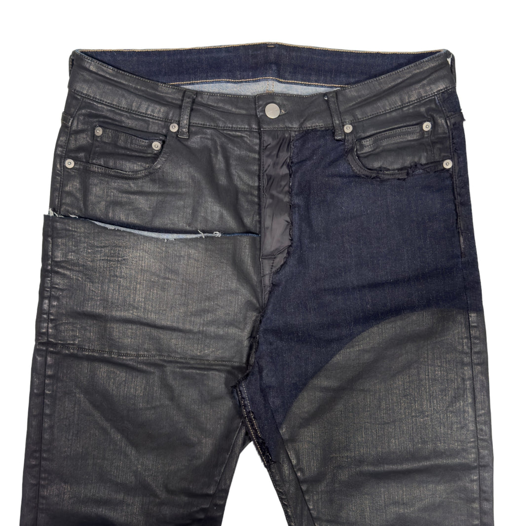 Rick Owens Runway Sample Torrence Cut Cropped Panel Collage Pants Verified YP Collective