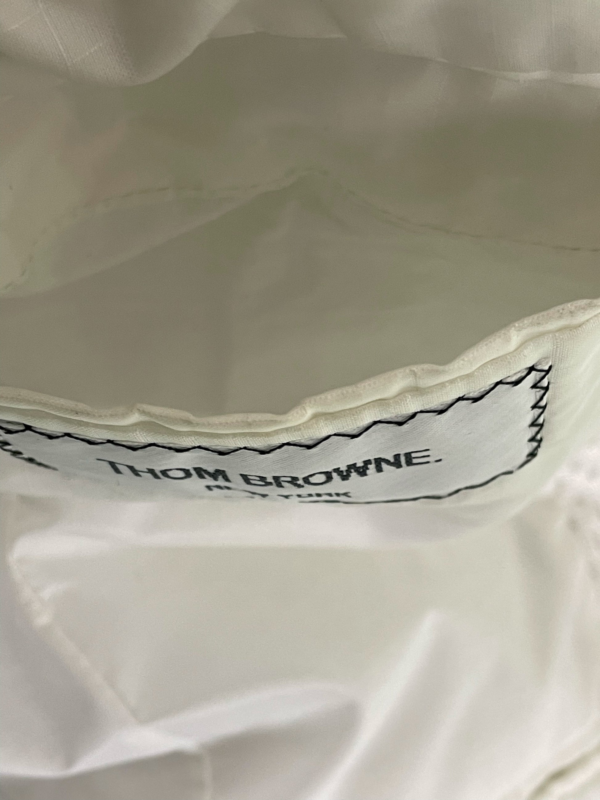 Archival Spring 2011 Thom Browne mesh nylon sport coat in white