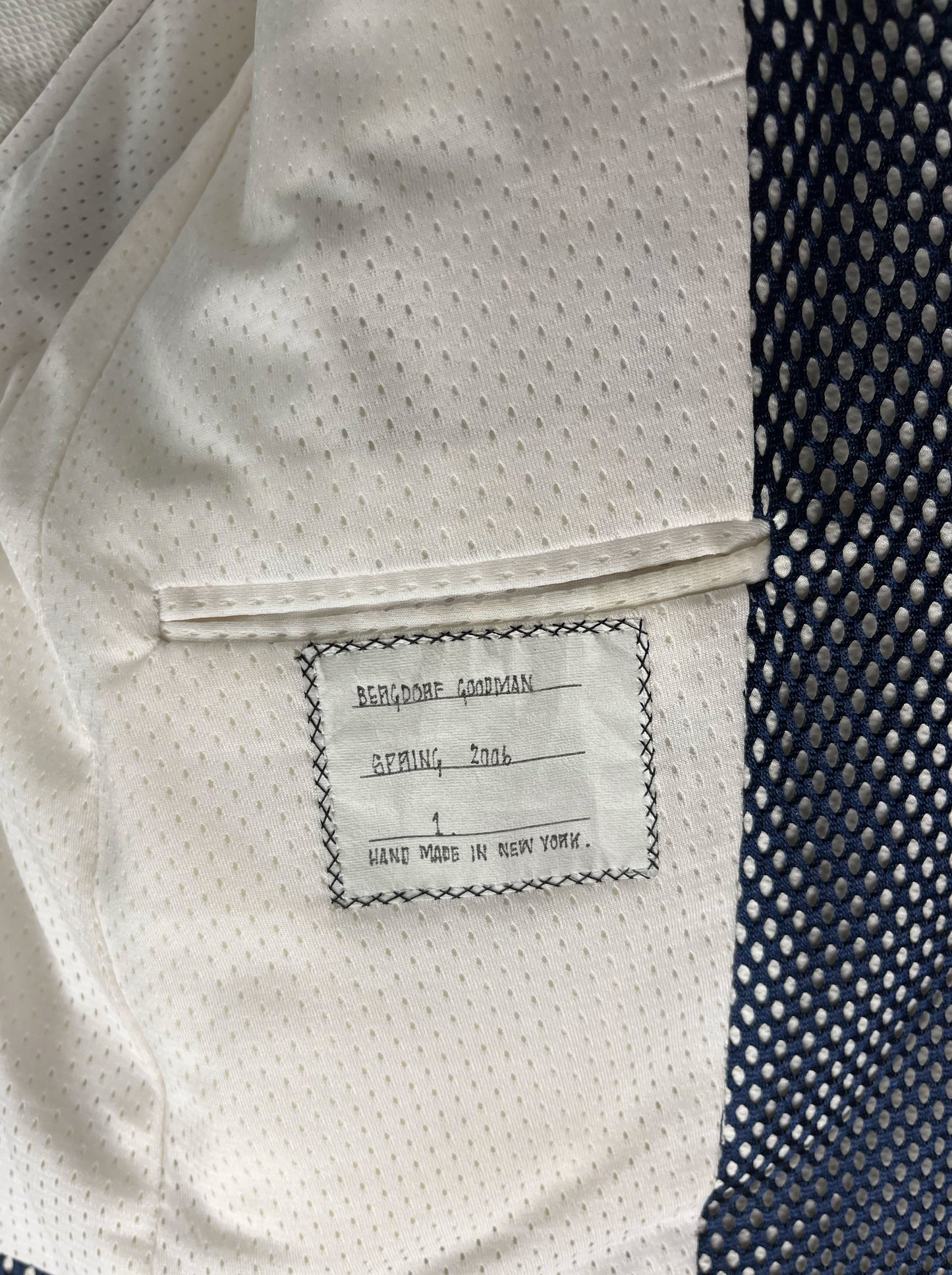 Handmade New York Thom Browne archival Marcella suit jacket