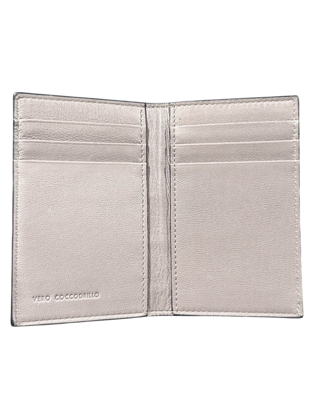 Handmade Italian Exotic Leather Crocodile Card Wallet AMAL New York Luxury Mens Wallet