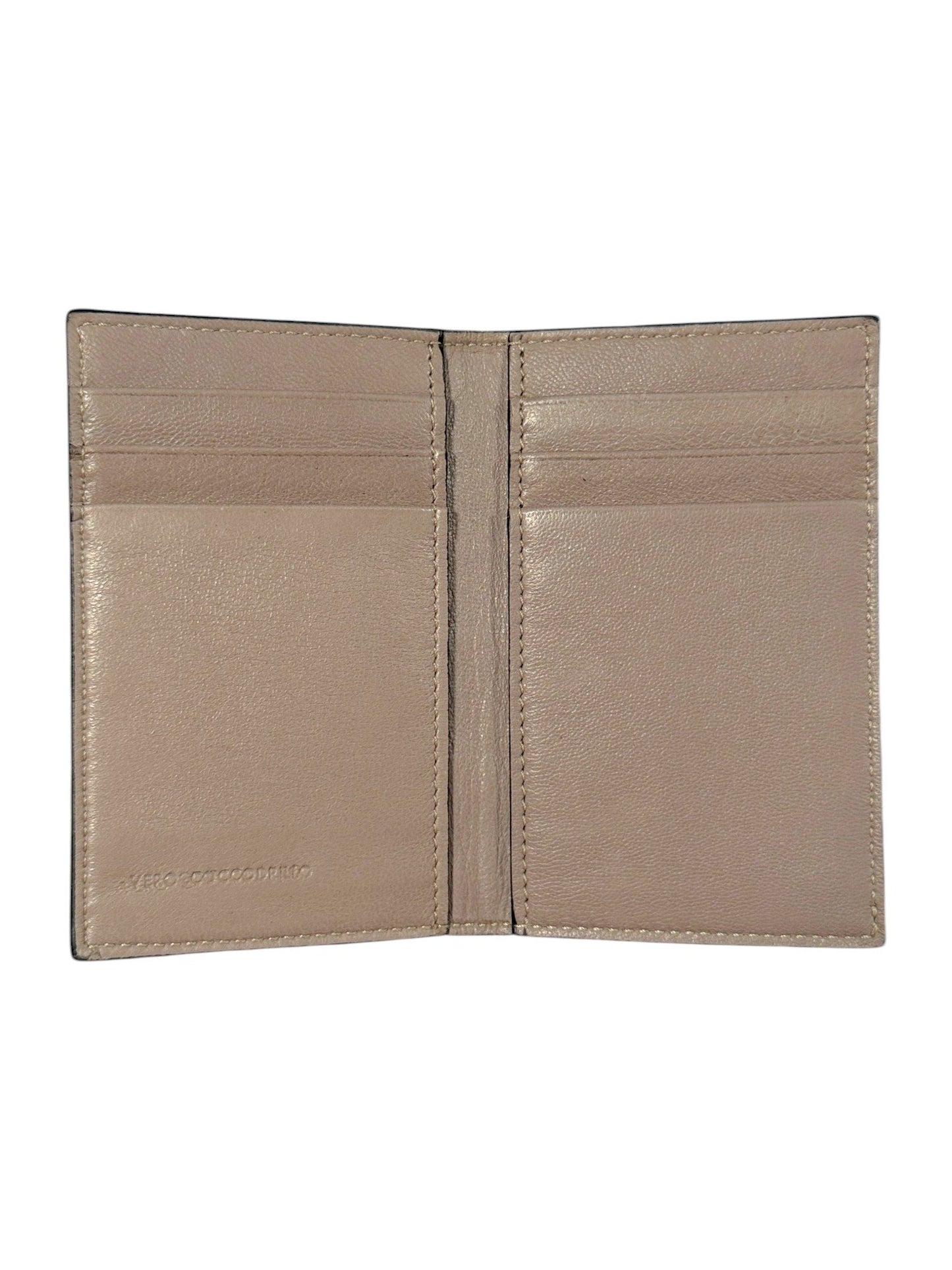 Bifold Card Wallet 6 Card Slots AMAL Crocodile Leather