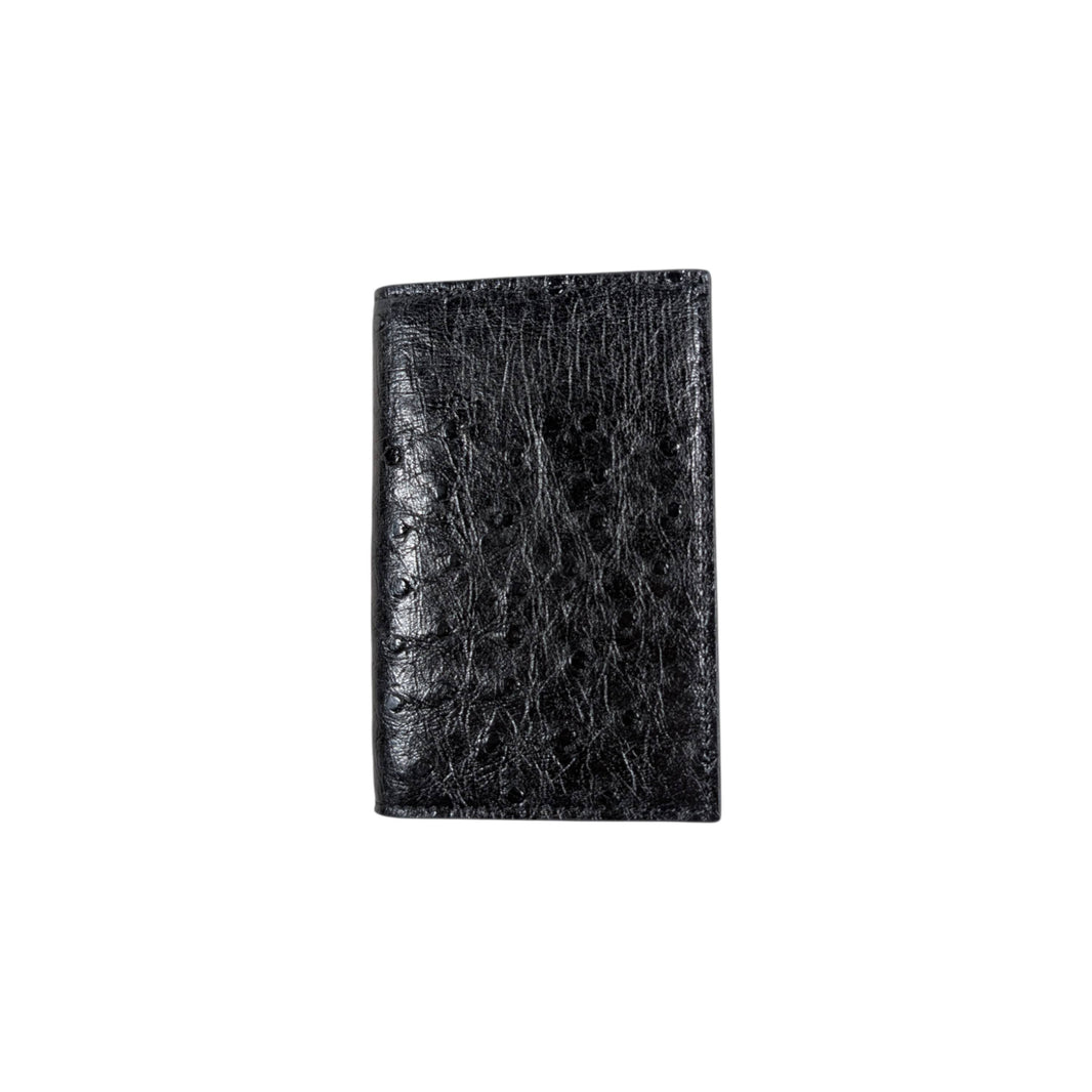 amal ostrich leather wallet