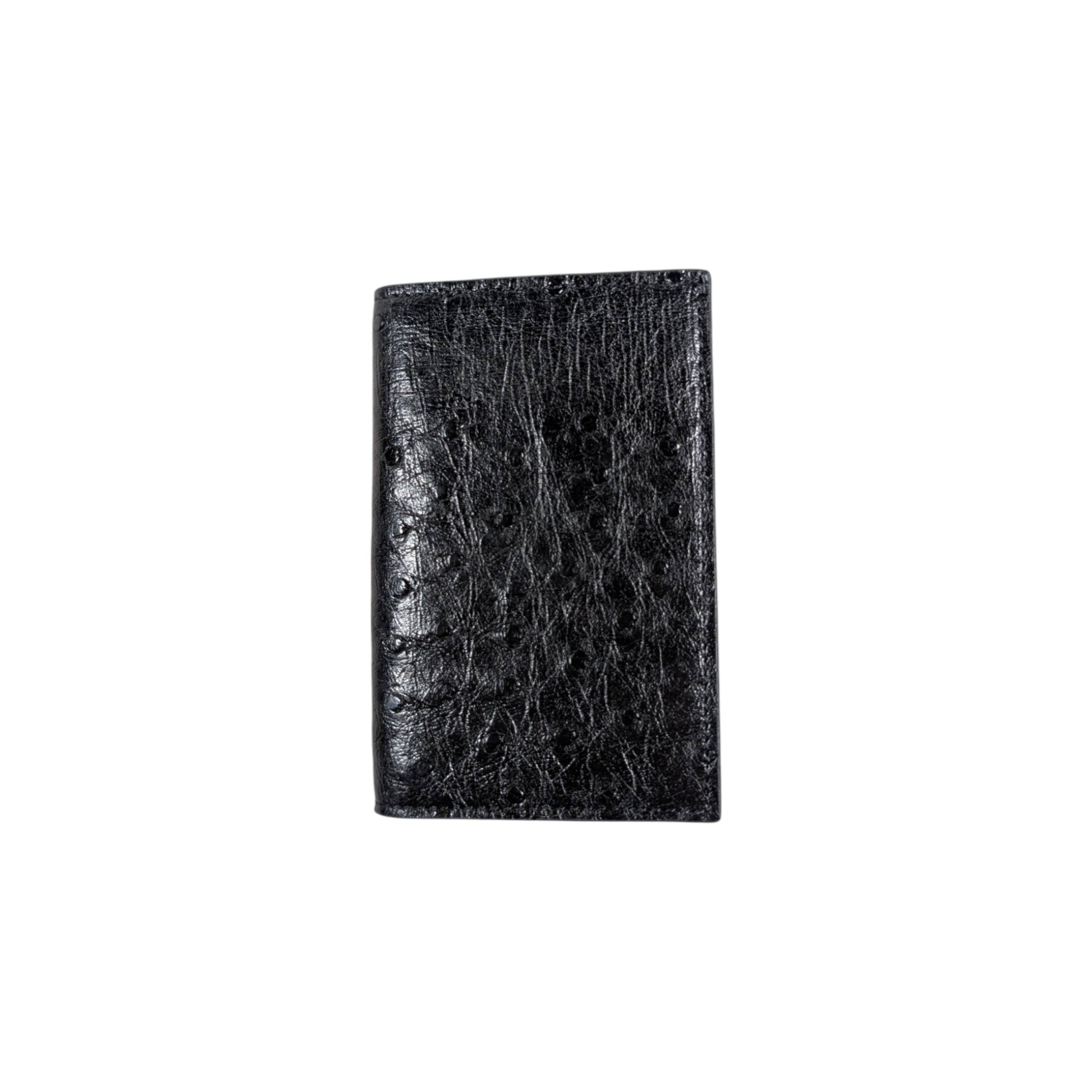 amal ostrich leather wallet