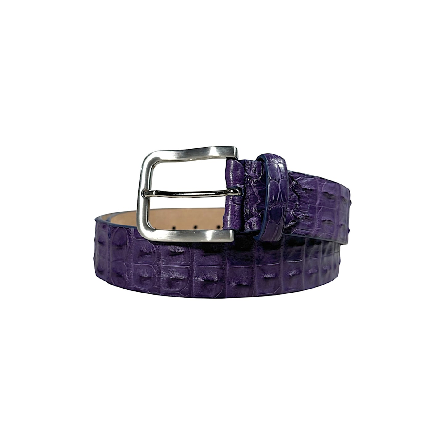 Purple Bone Crocodile Belt