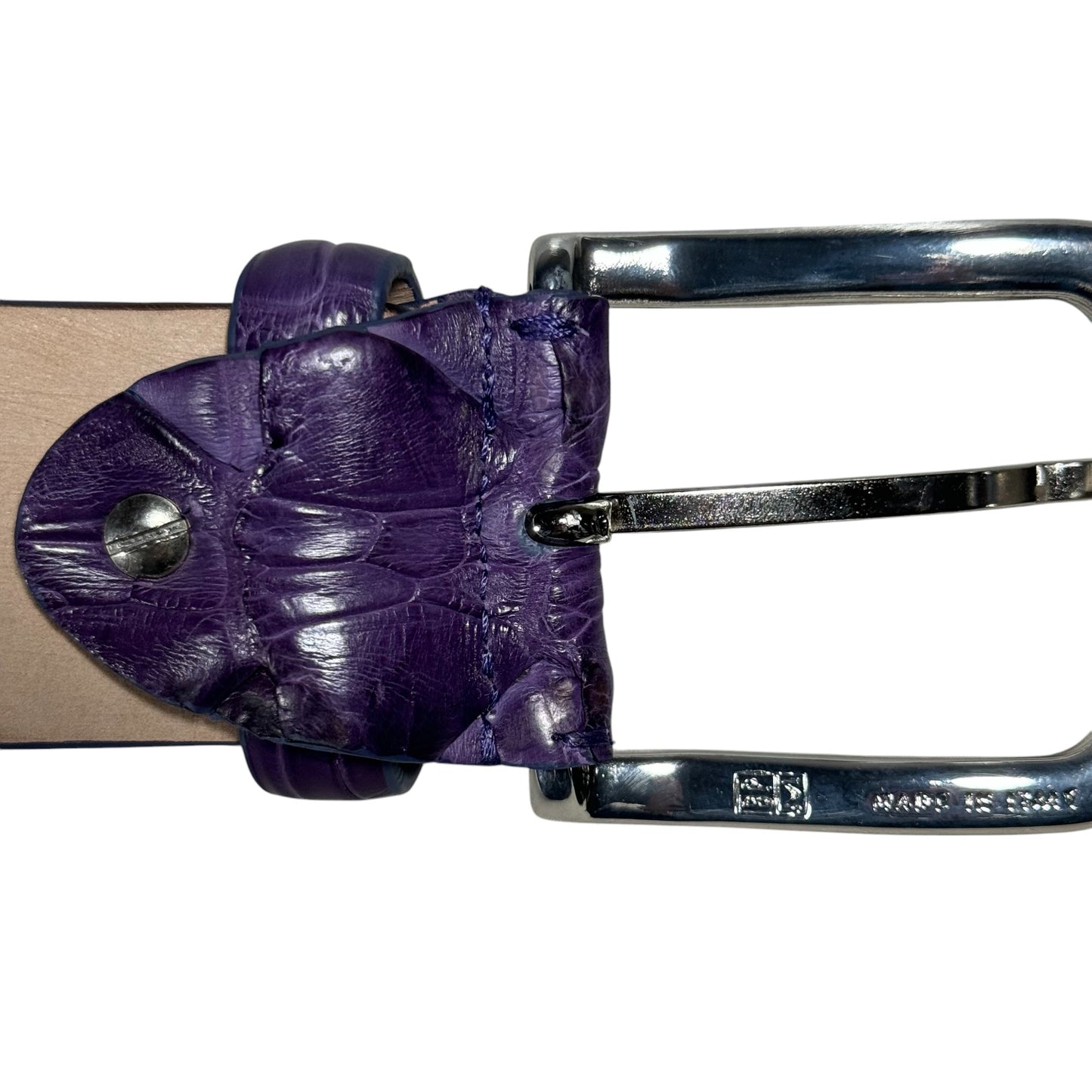 Purple Bone Crocodile Belt