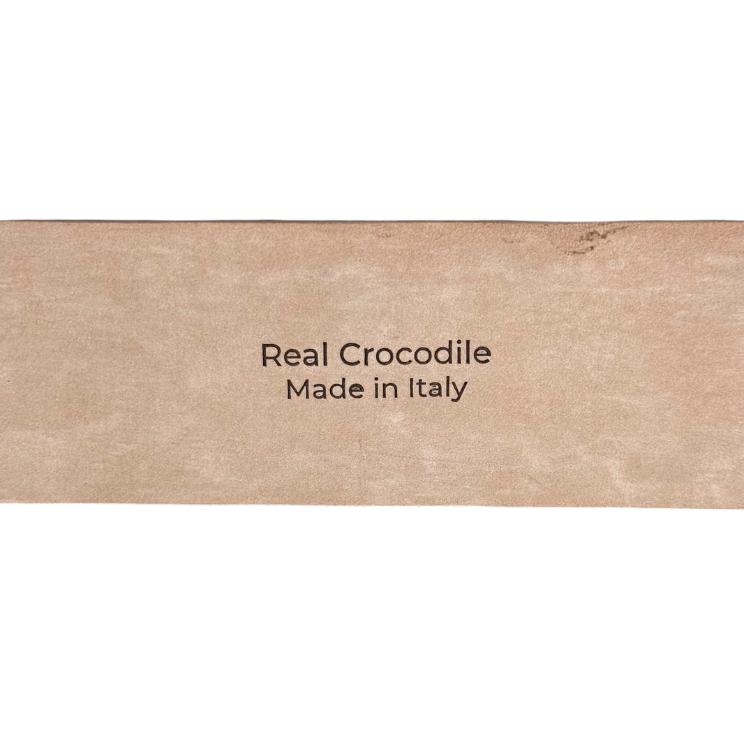 mens crocodile belt