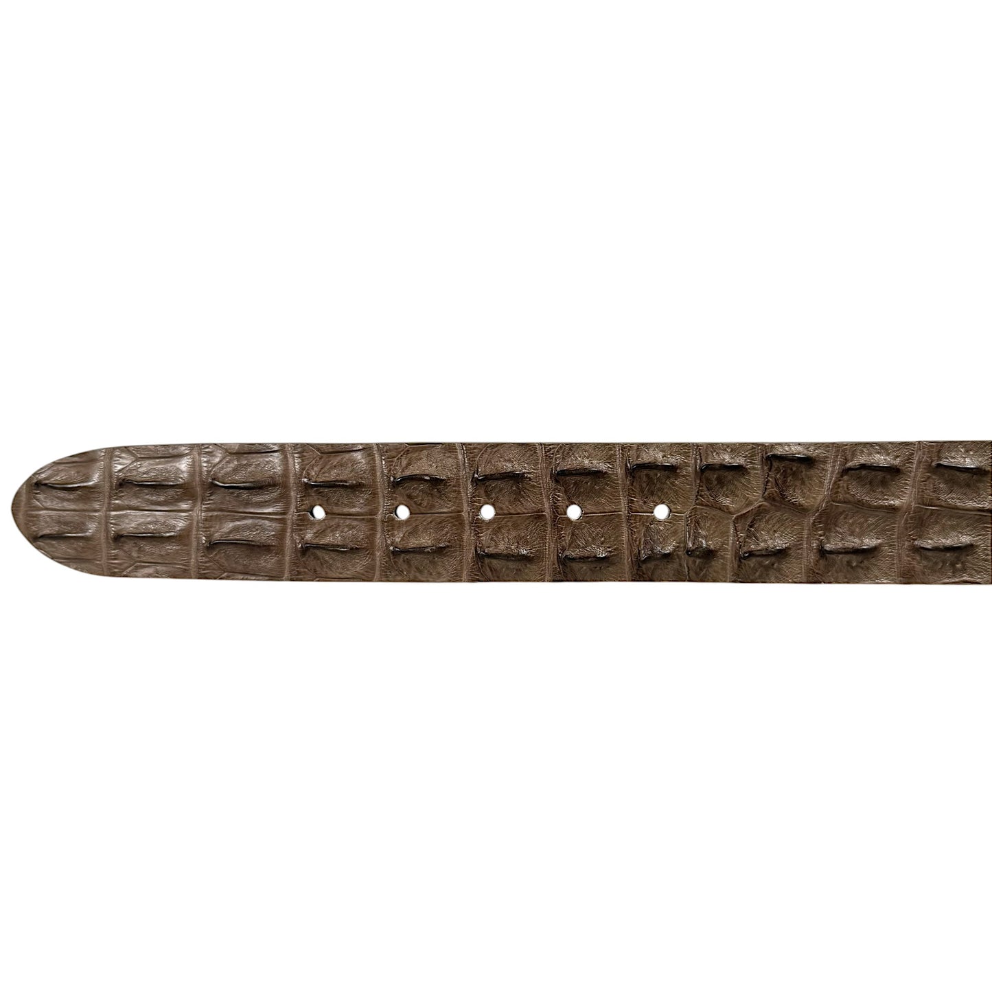 Taupe Bone Crocodile Belt