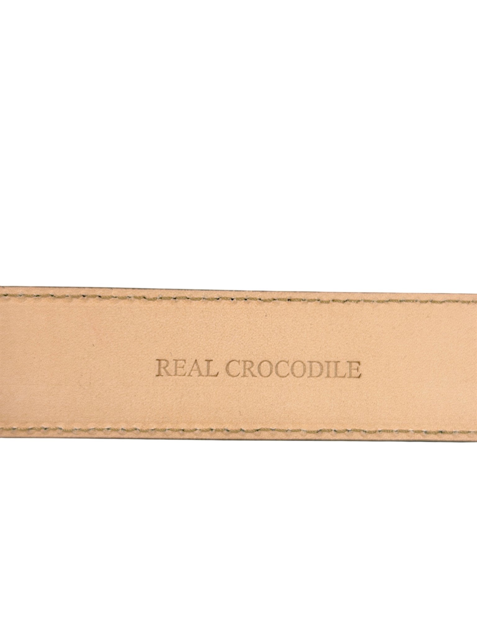 Crocodile Belt Strap Interchangeable Buckles
