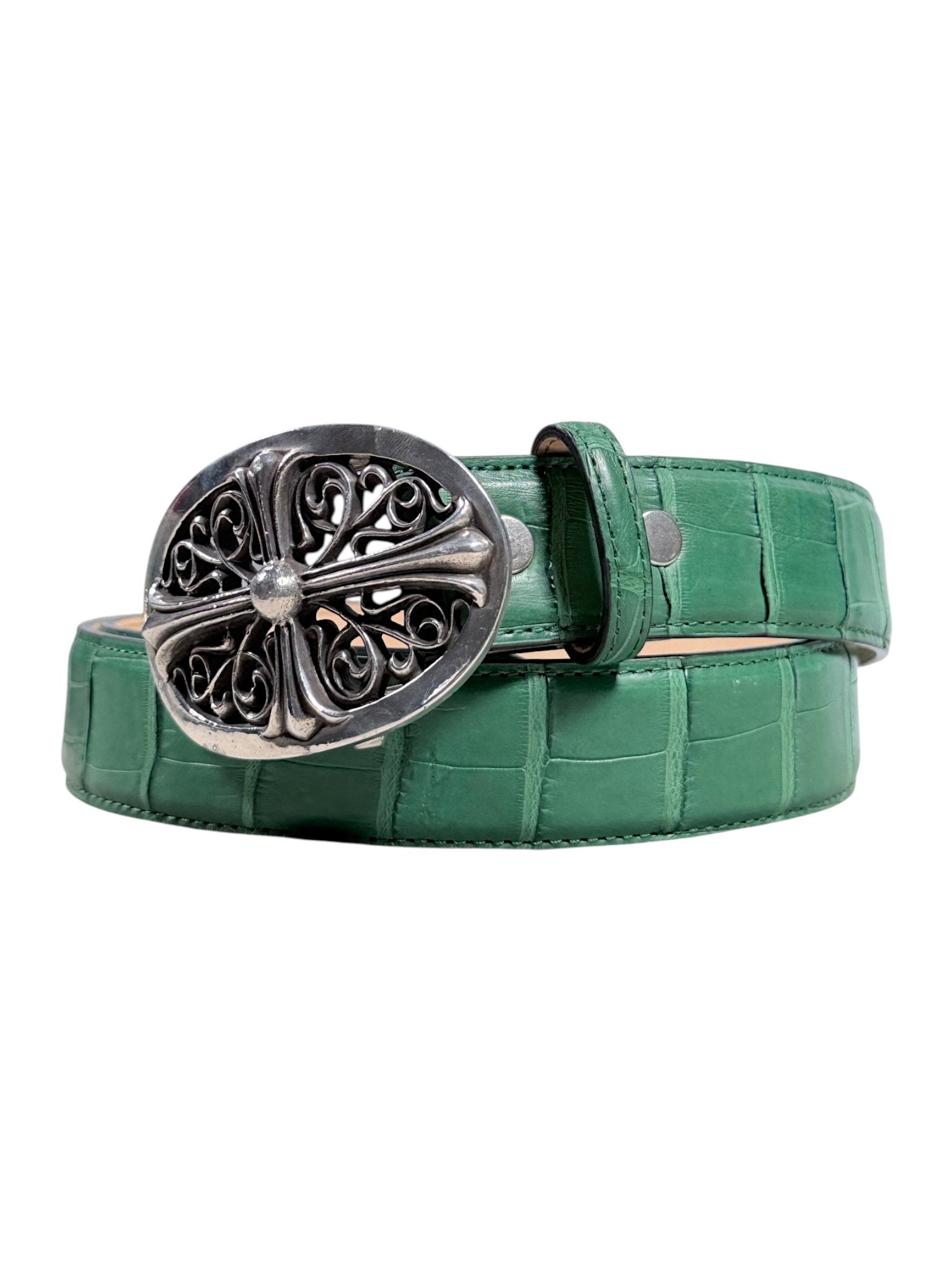 Handmade Italy Crocodile Belt AMAL Interchangeable Buckle
