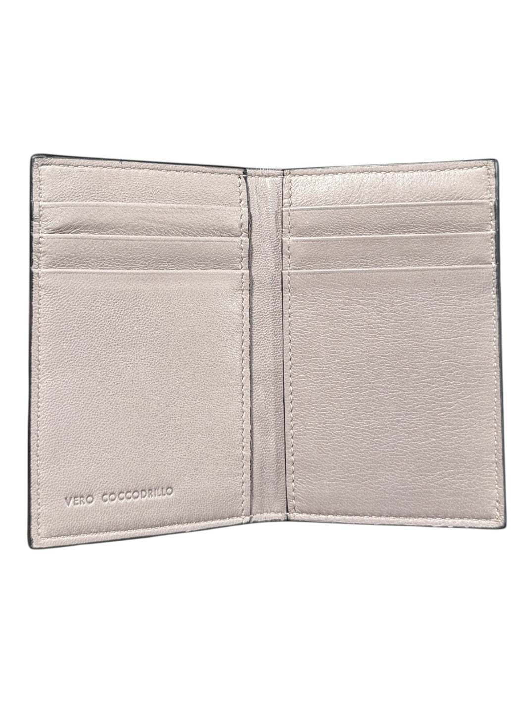 Crocodile Leather Bifold Wallet Card Slots