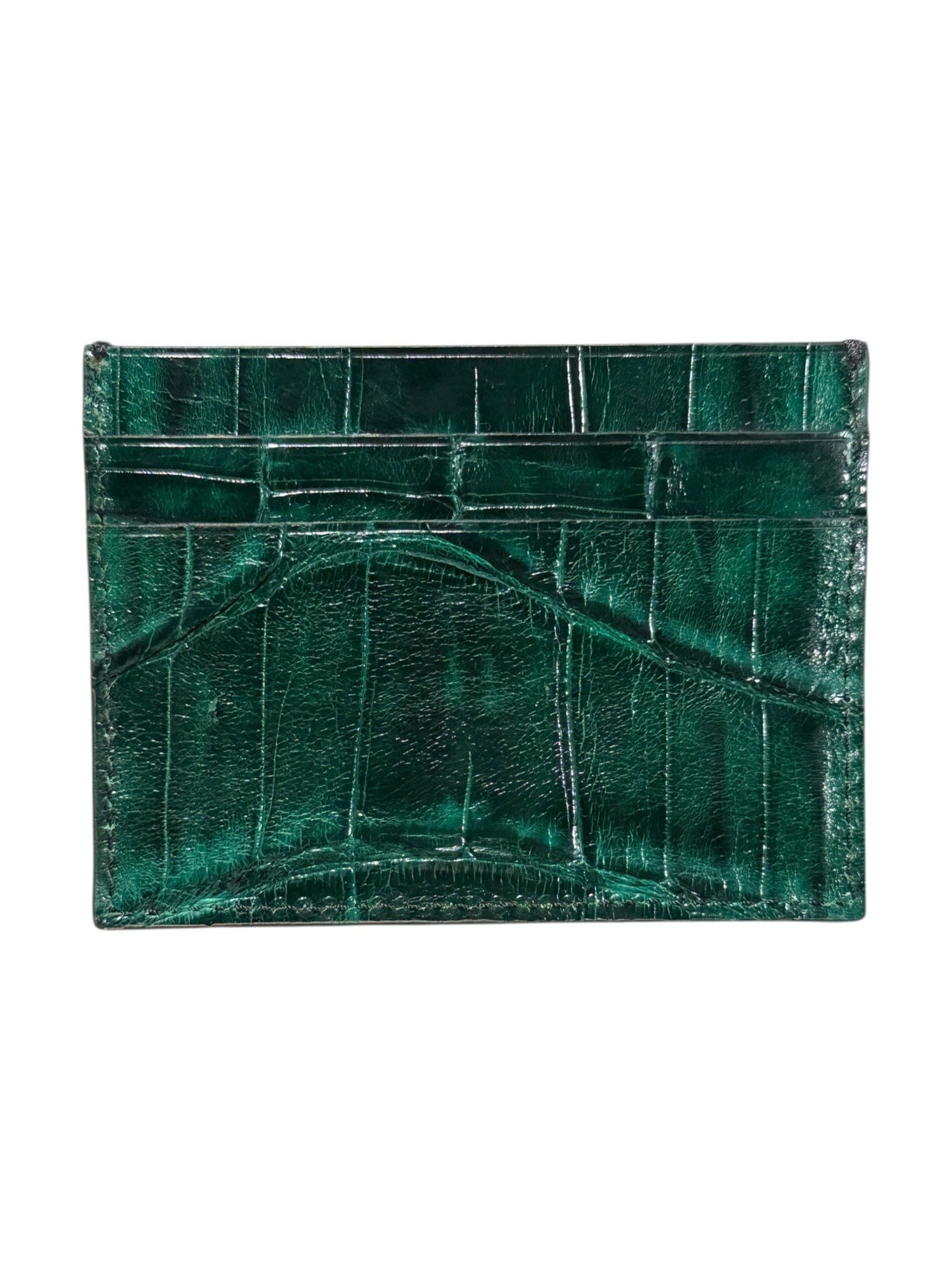 Handmade Italy Crocodile Leather Card Holder AMAL