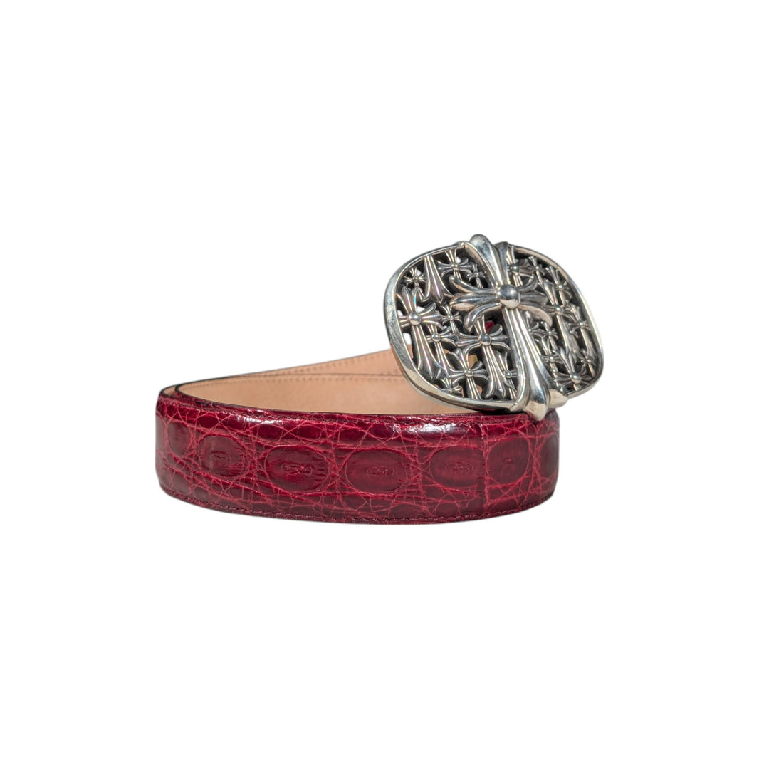 crocodile leather belt