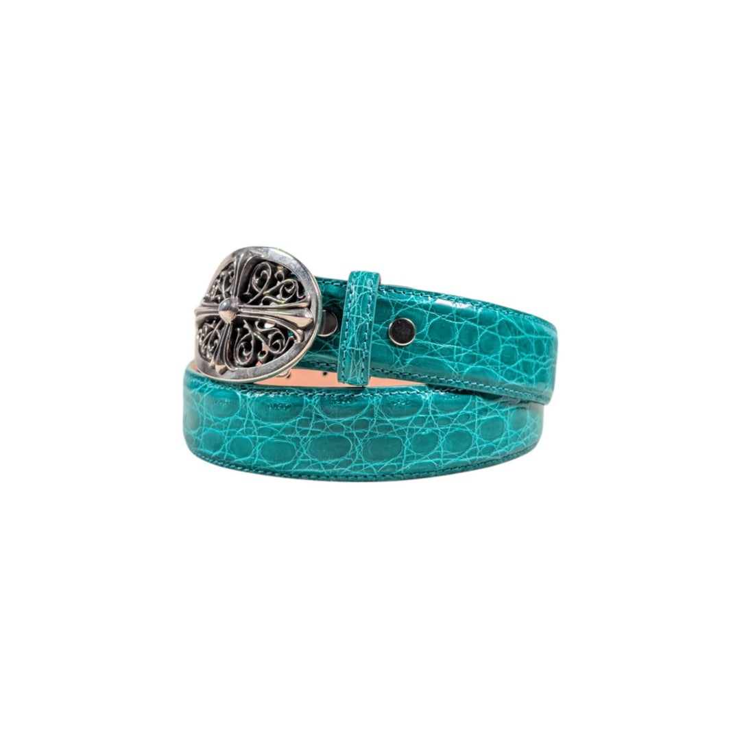 crocodile leather belt
