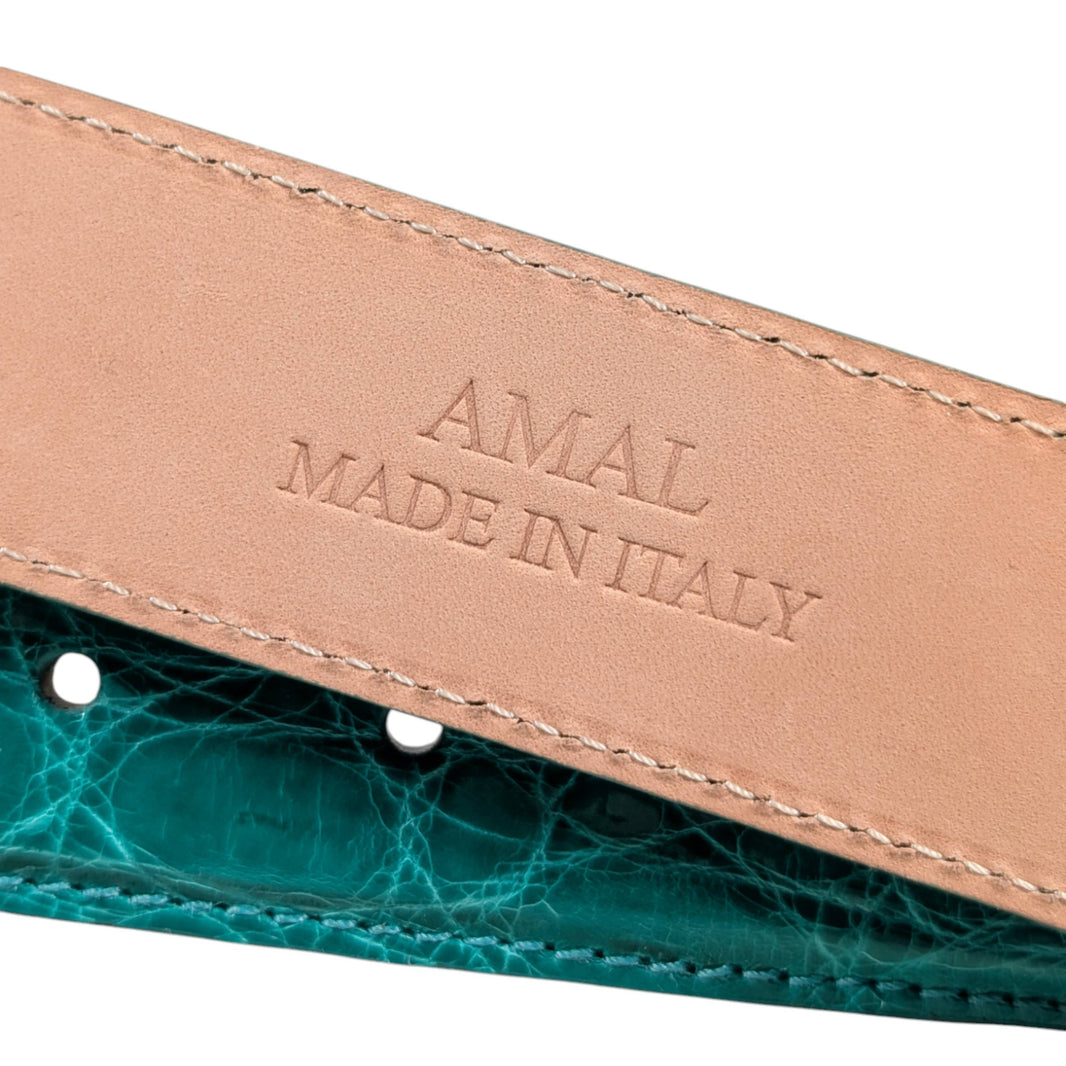 crocodile skin belt