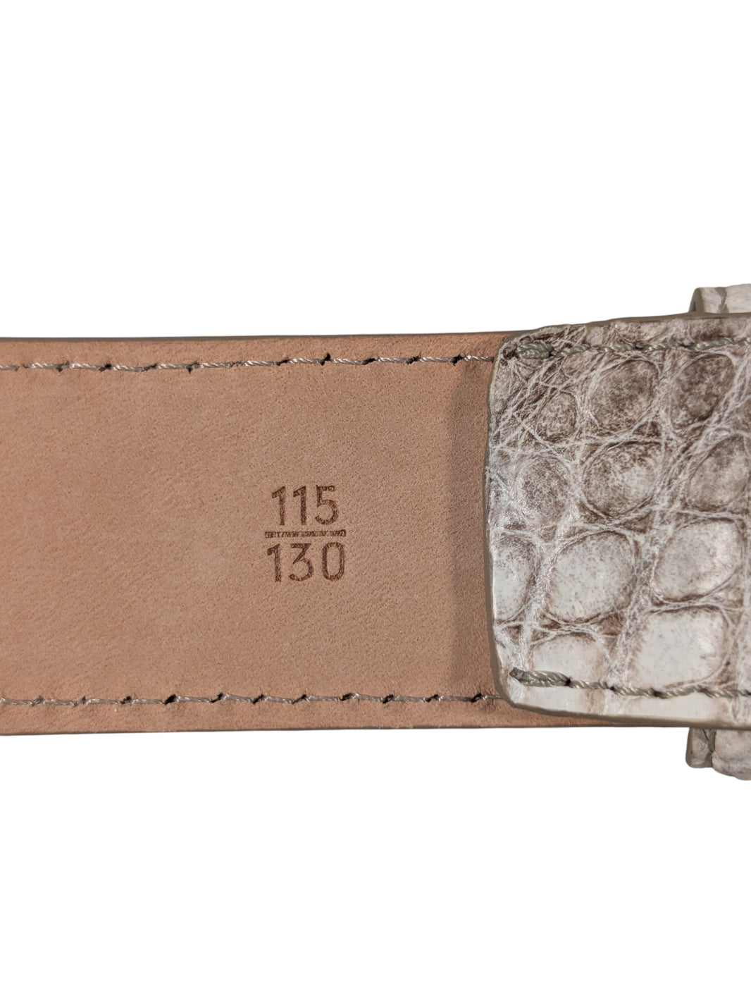 AMAL Himalayan Crocodile Leather Belt - Buckle System Archival