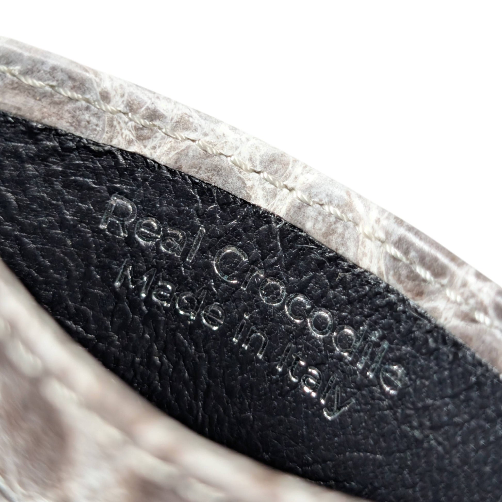 amal Himalayan crocodile leather wallet