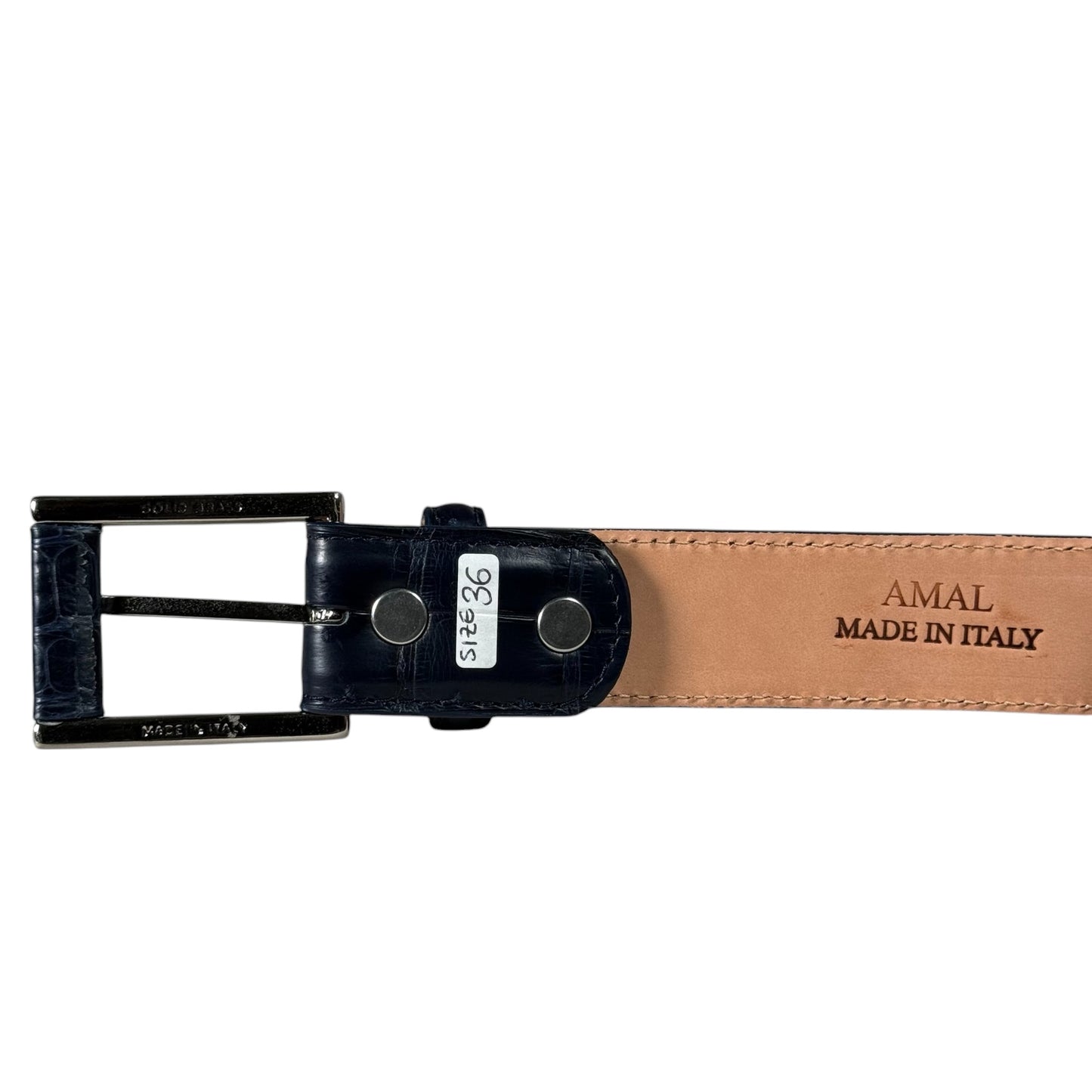 Elegant Navy Alligator Belt