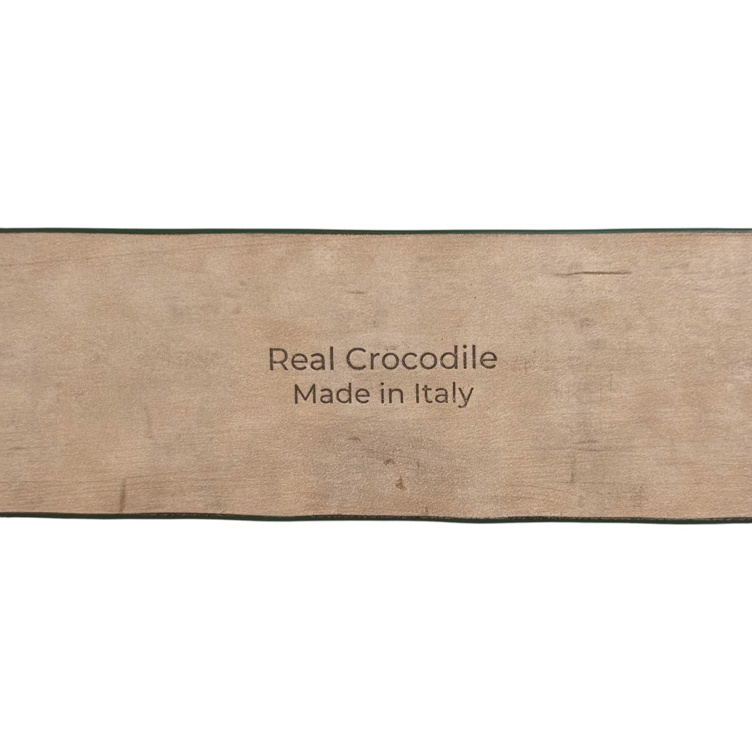 crocodile skin belt