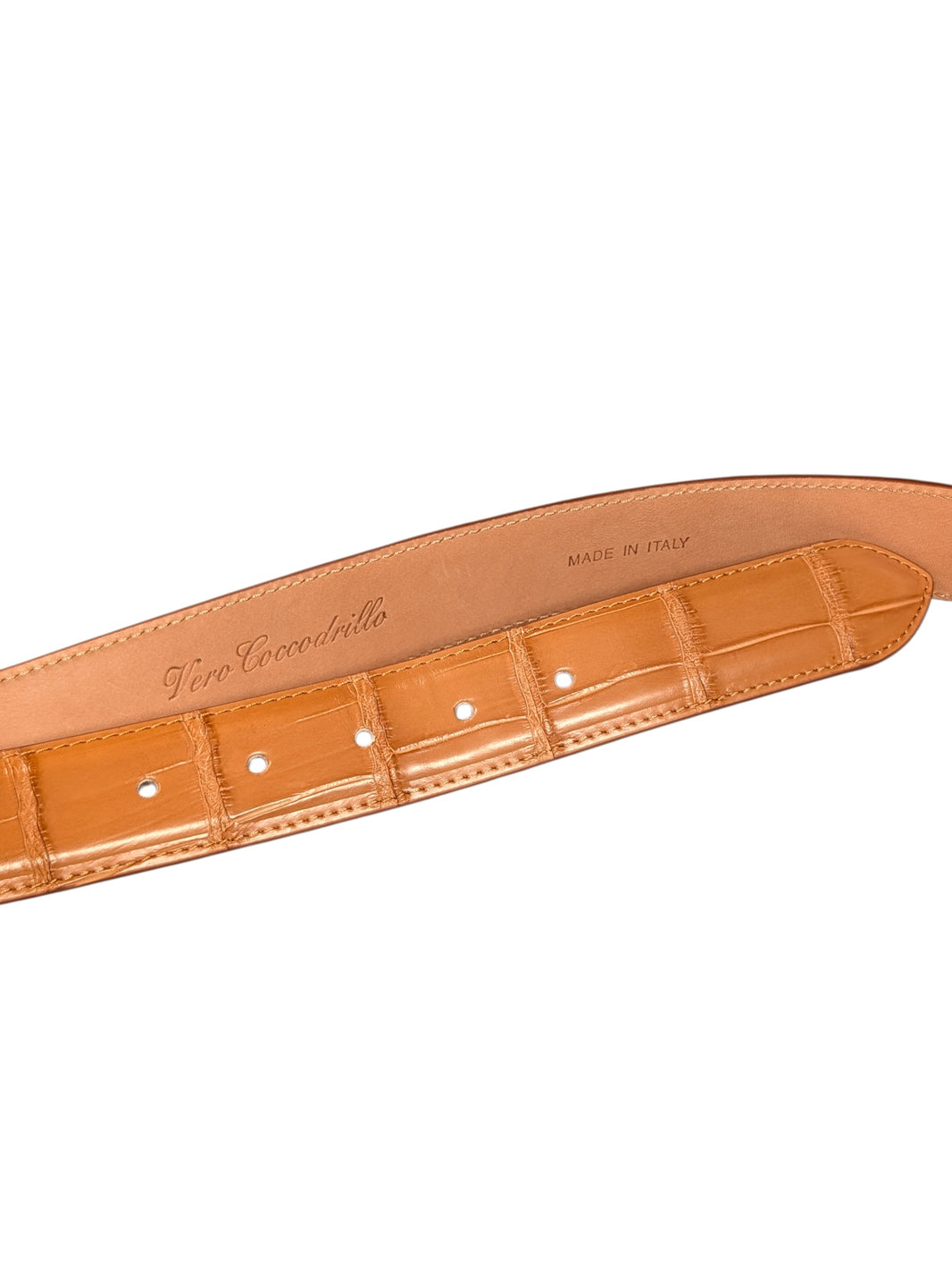 AMAL Exotic Crocodile Leather Belt Strap Verified YP Collective