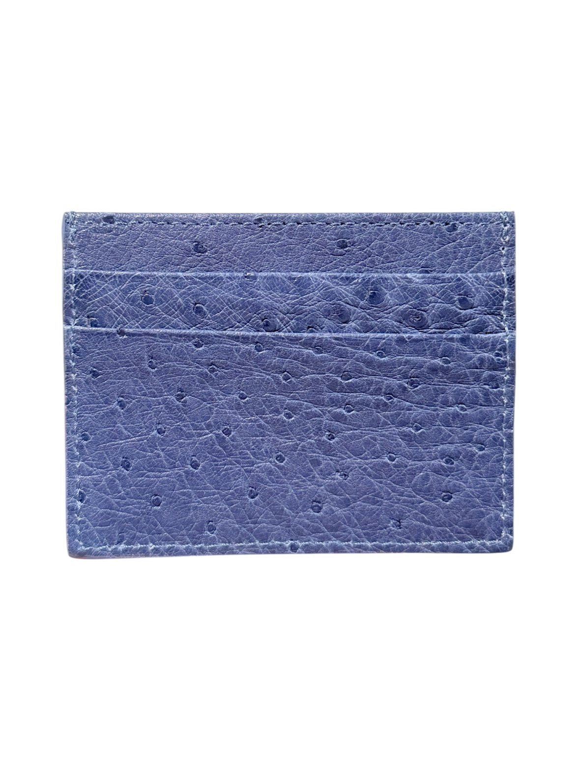 Ostrich Card Holder Blue
