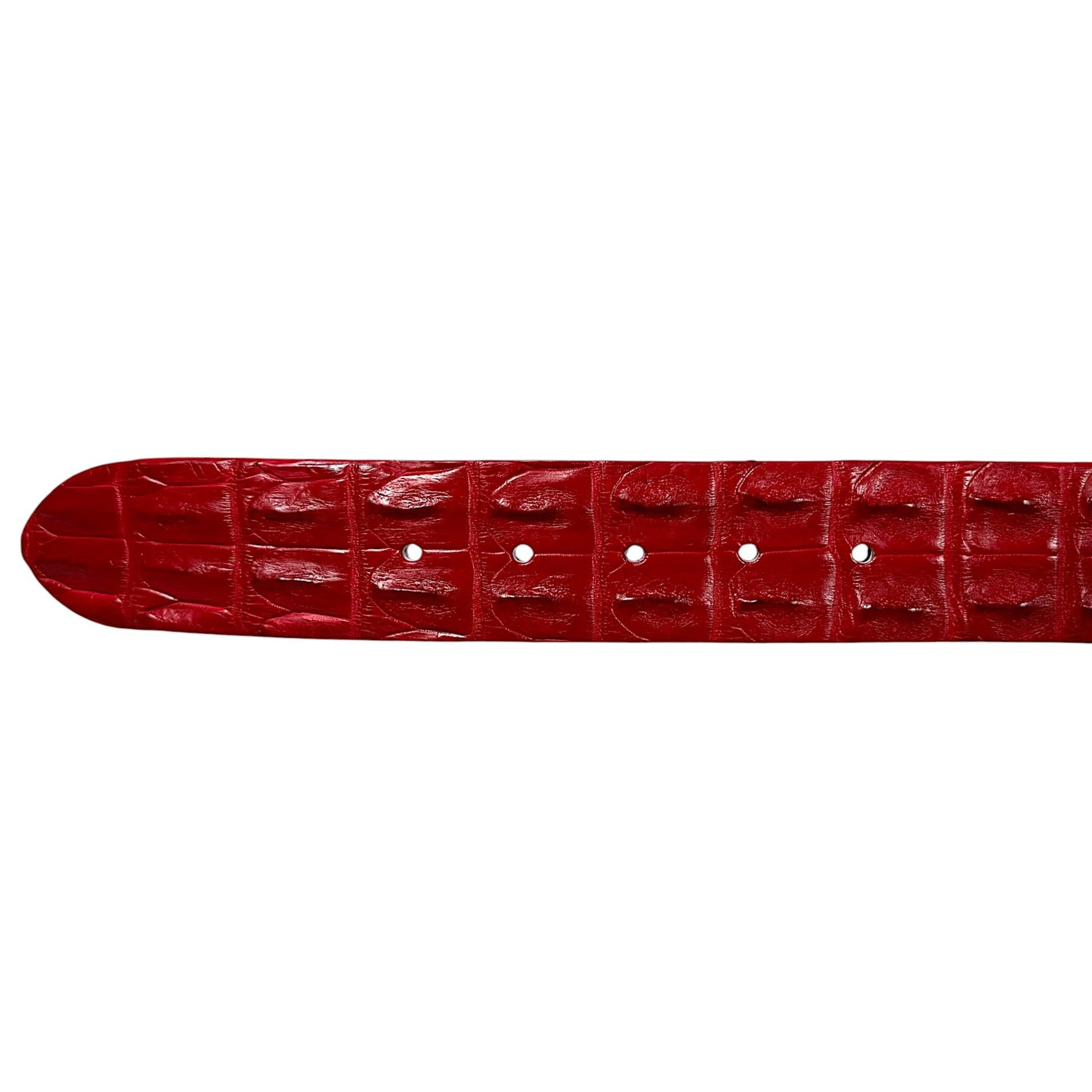 Red Bone Crocodile Belt