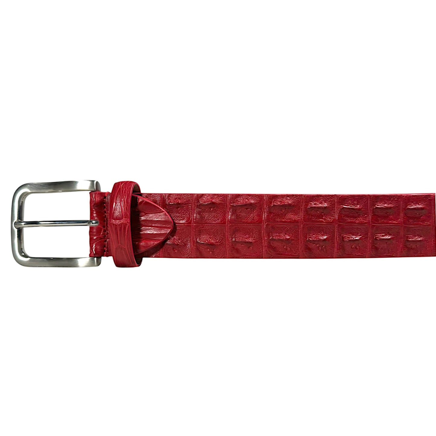 Red Bone Crocodile Belt