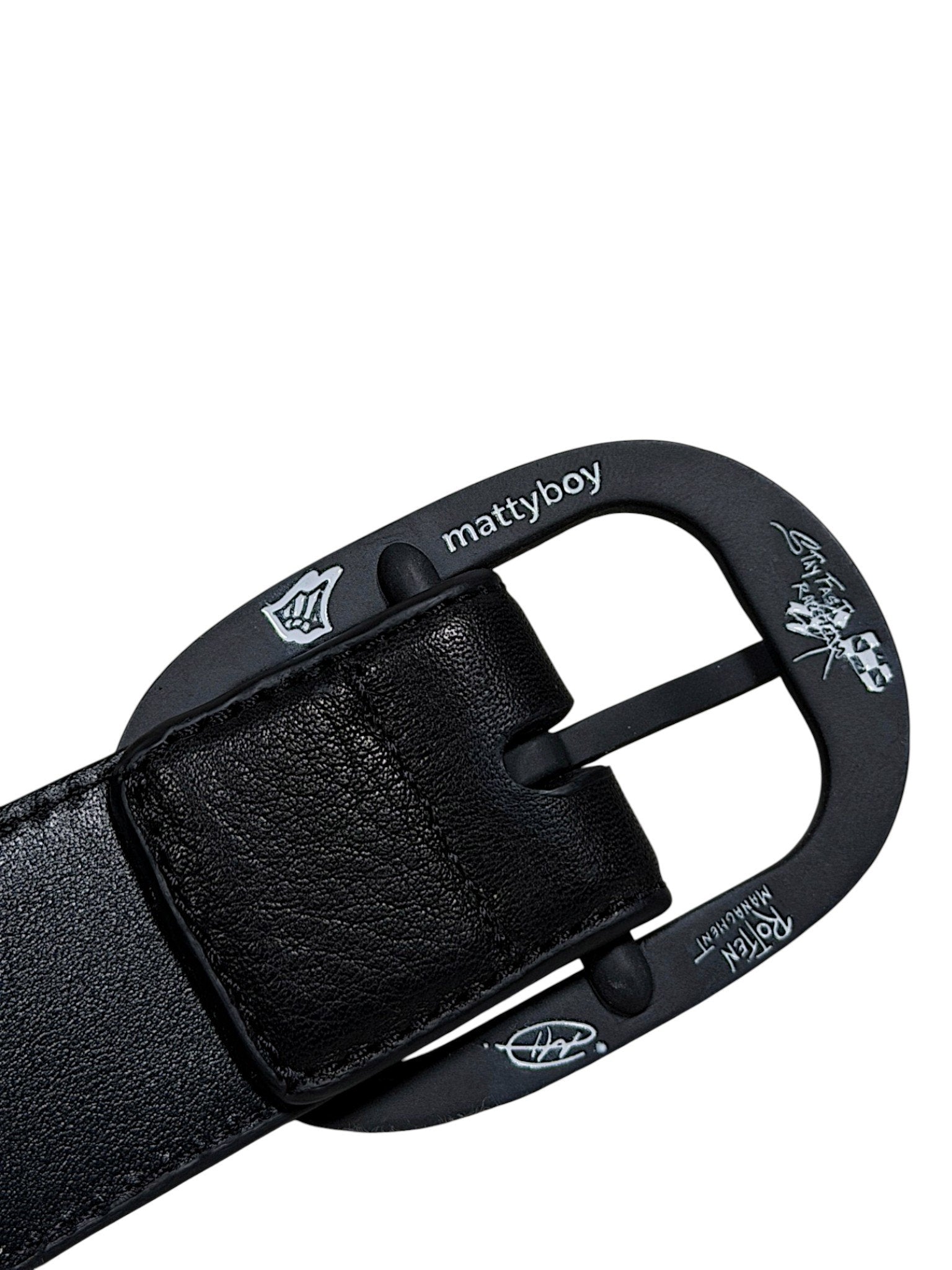 Matty Boy Belt Interior Leather Stamp Authentication Detail