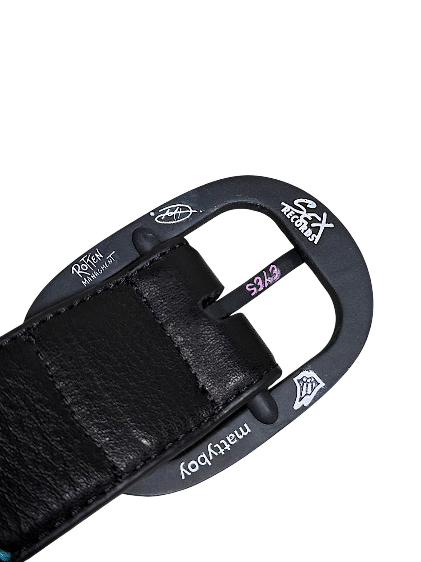 Anti Promo Chomper Belt Side Profile Black Leather