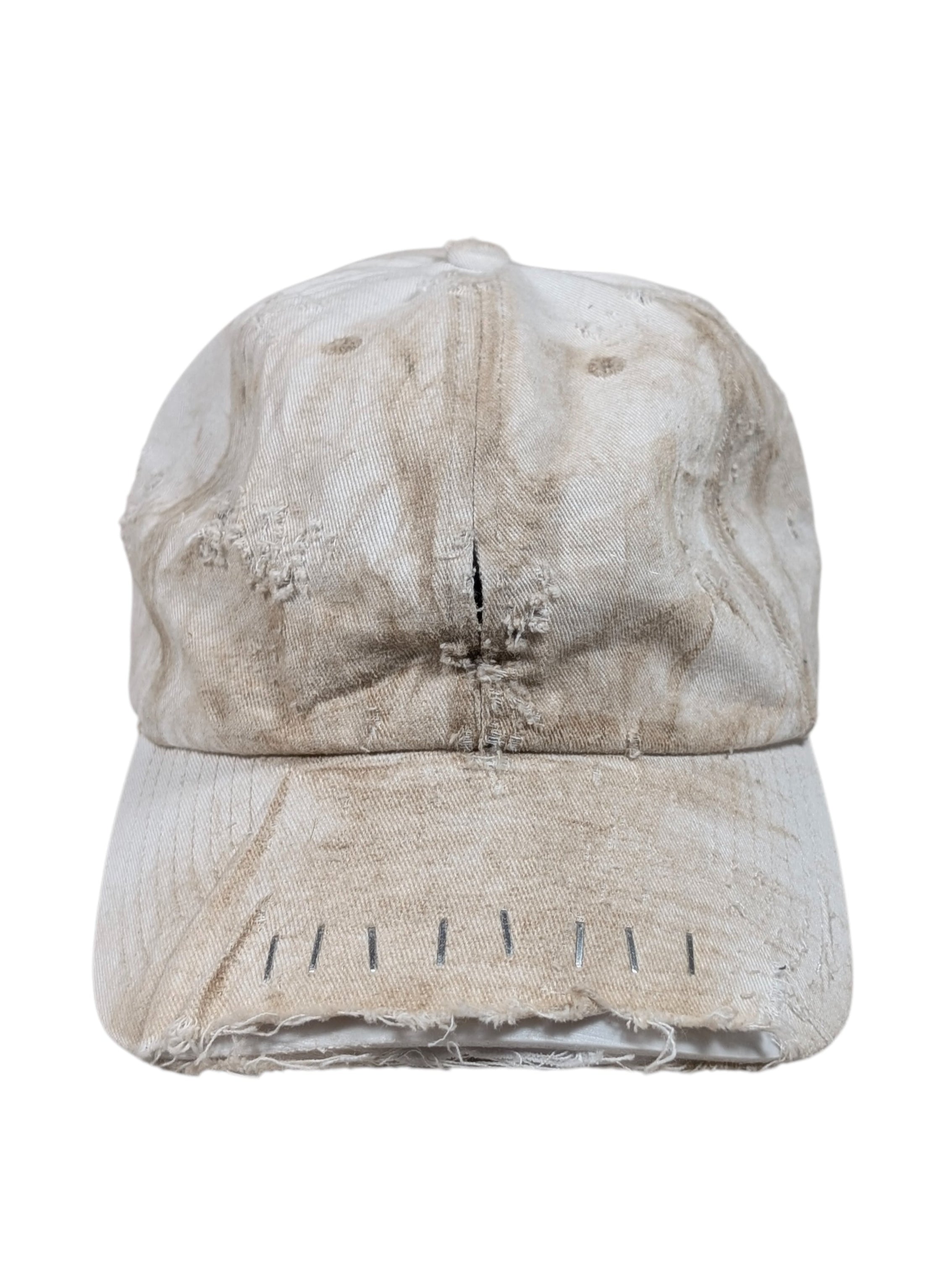 Apartment 1007 White Repaired Hat #101 Sterling Silver Hardware