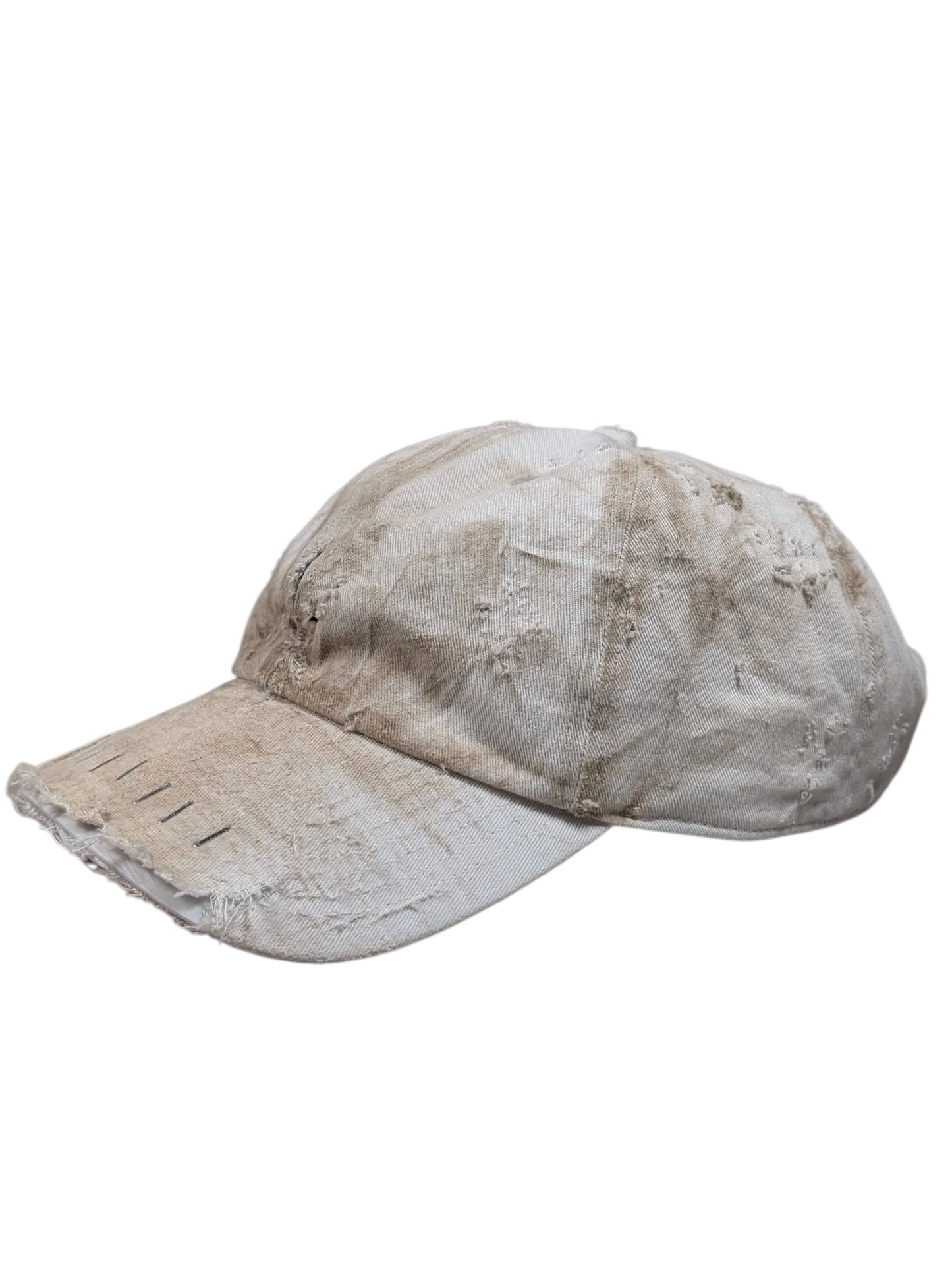 White Repaired Hat #101