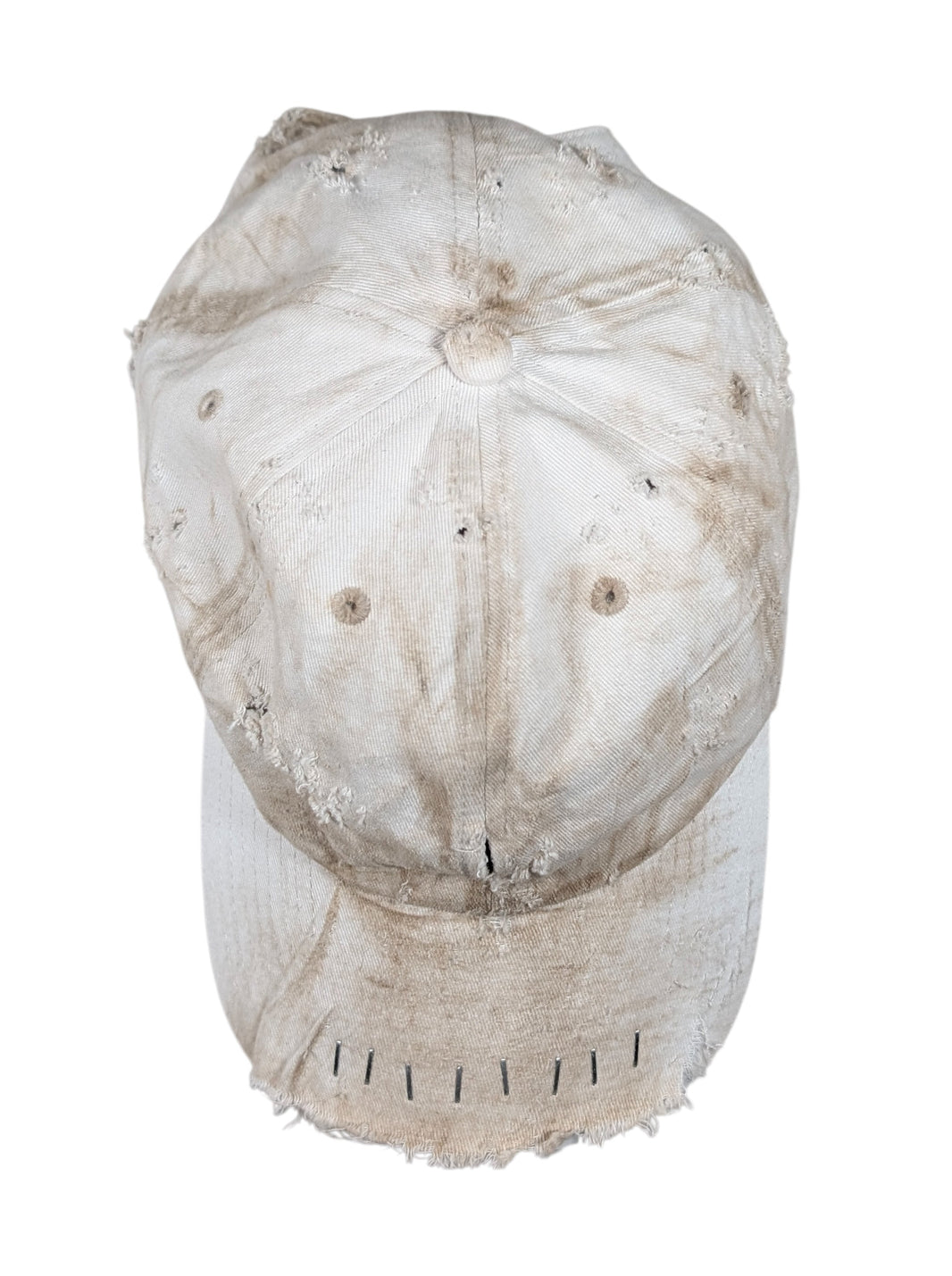 White Repaired Hat #101