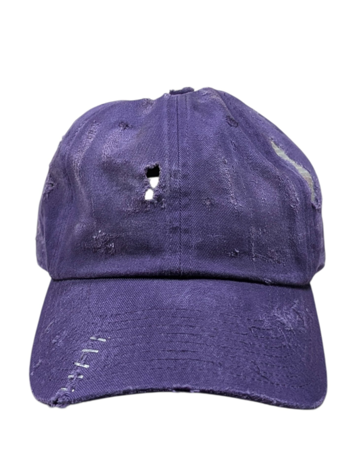 Repaired Purple Baseball Cap #105