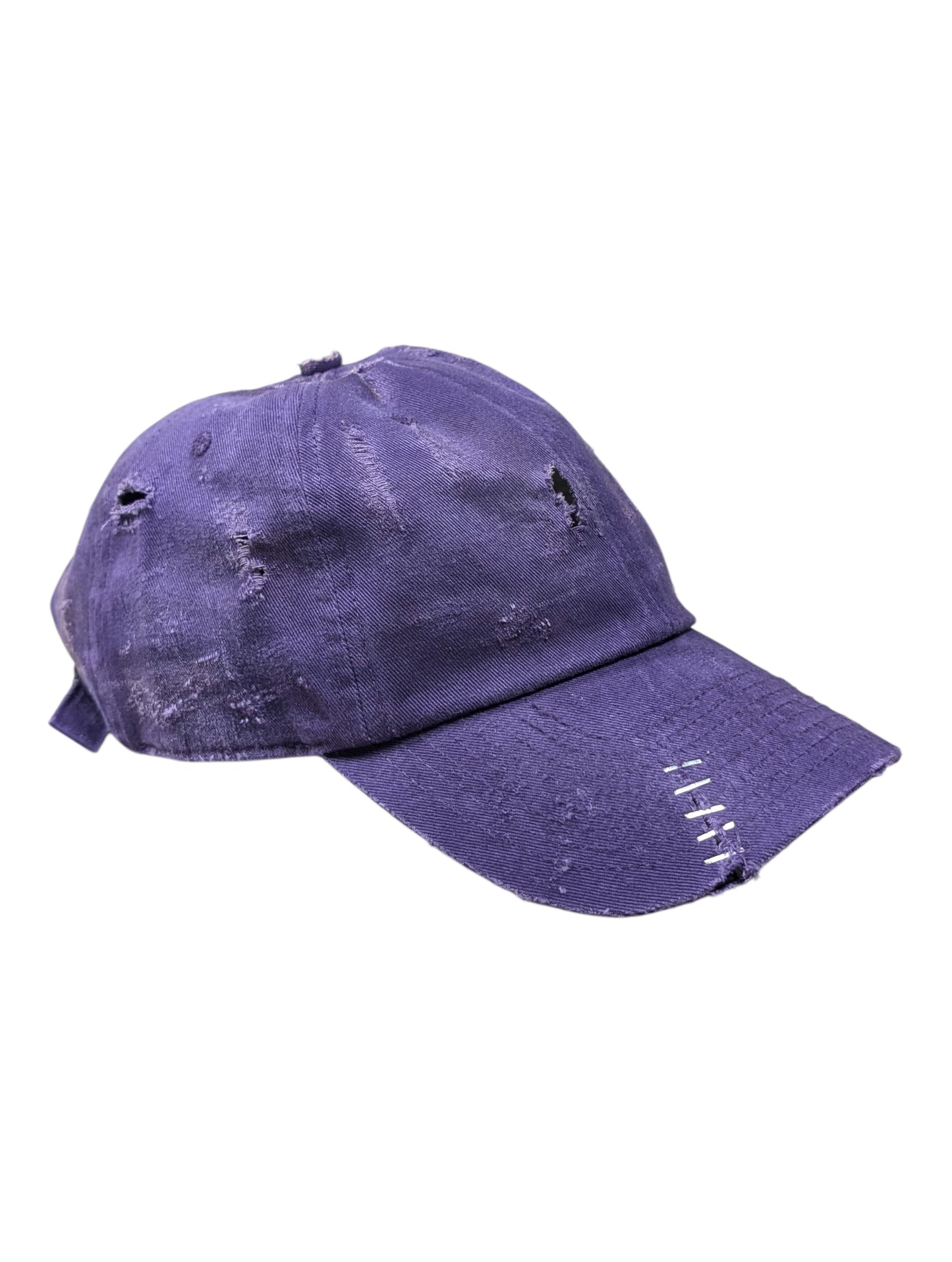 Repaired Purple Baseball Cap #105
