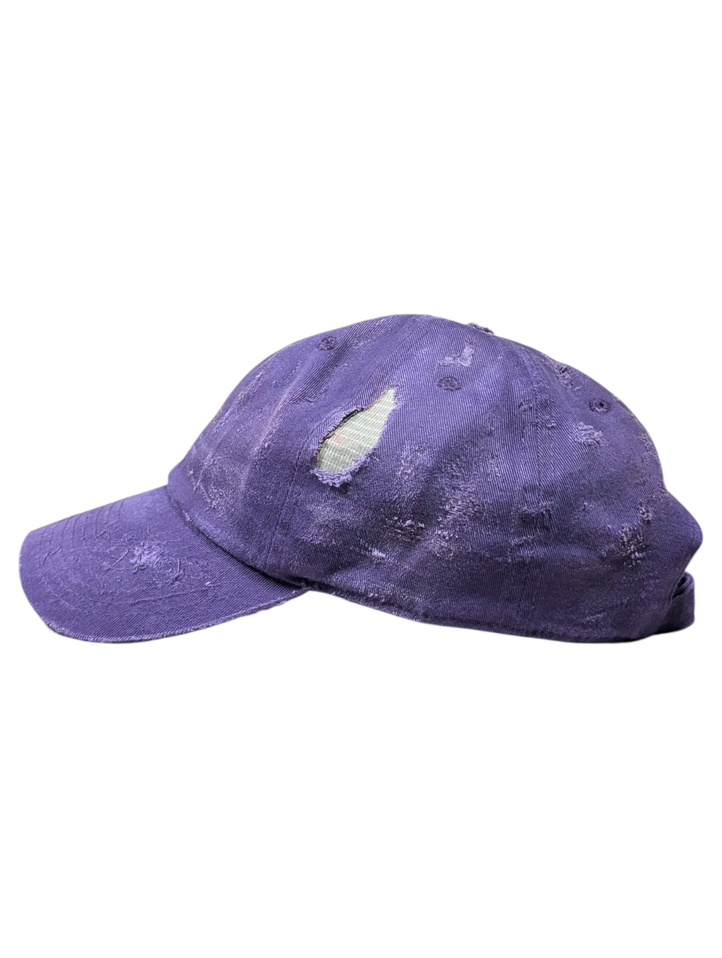 Repaired Purple Baseball Cap #105