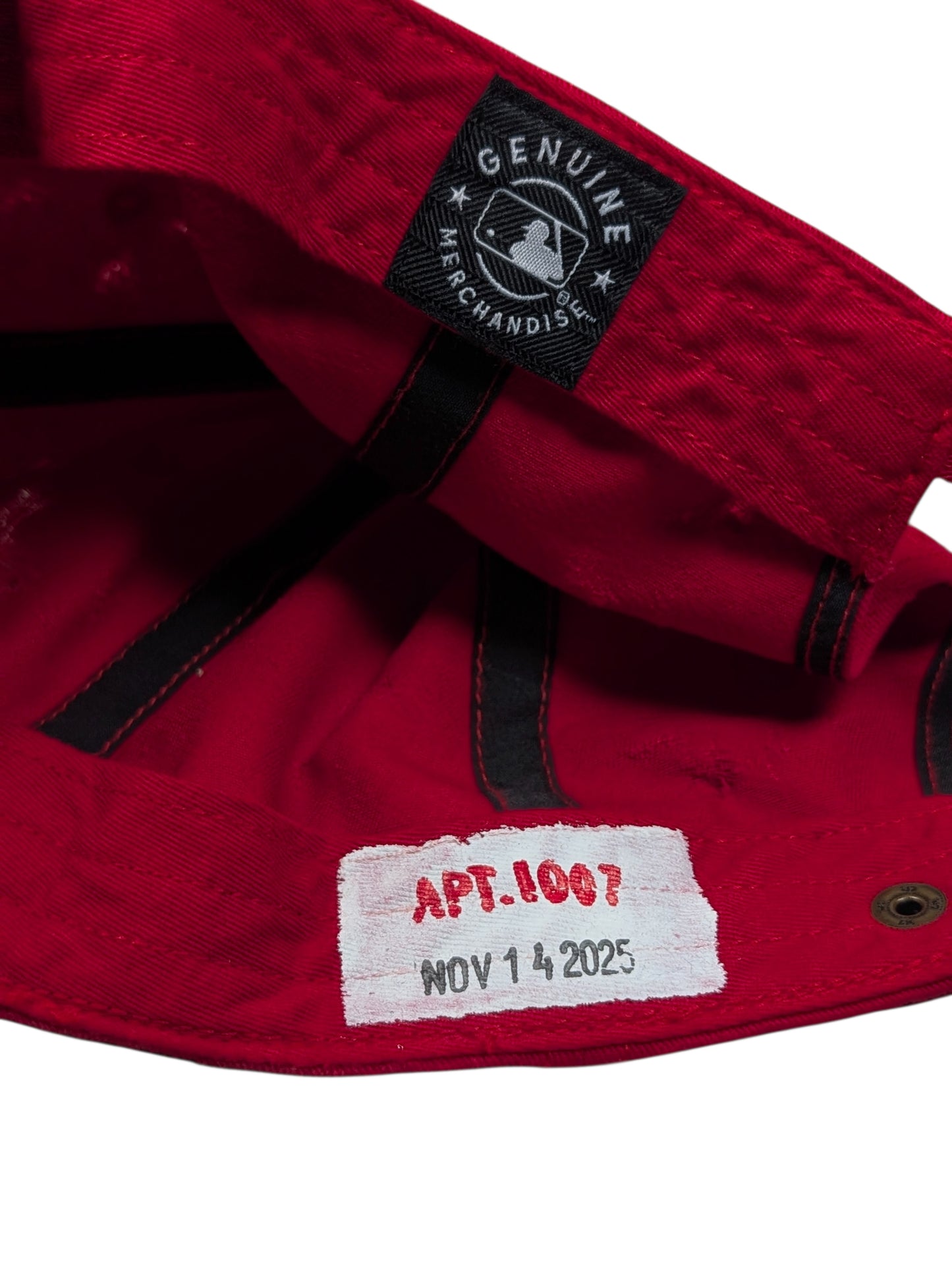 Red NY Yankees Cross Staple Baseball Hat #78