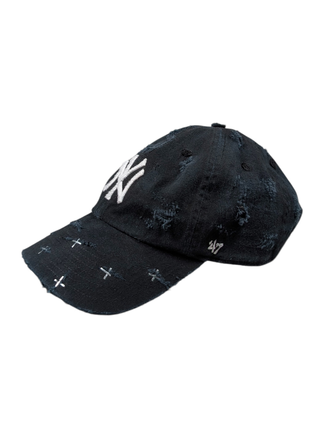 Apartment 1007 Black NY Logo Cross Staple Baseball Cap Hat #79 Verified YP Collective
