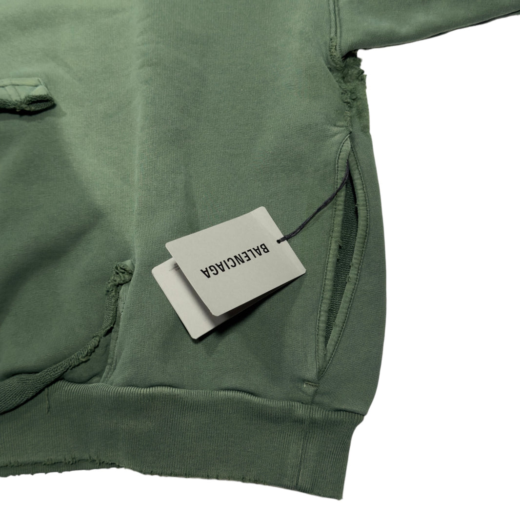 Balenciaga Ripped Pocket Tape Hoodie Summer 2024 Archival