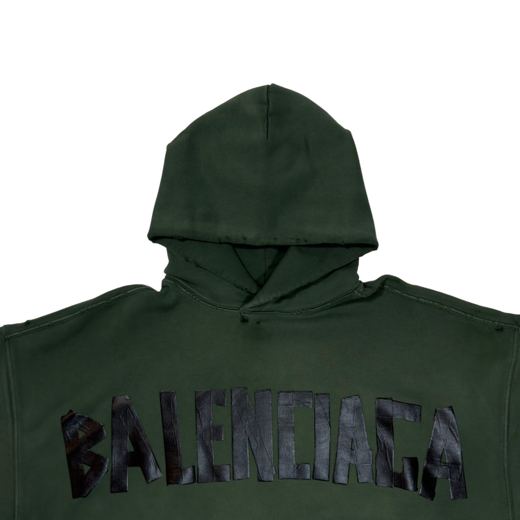 Balenciaga Ripped Pocket Tape Hoodie Summer 2024 Verified YP Collective