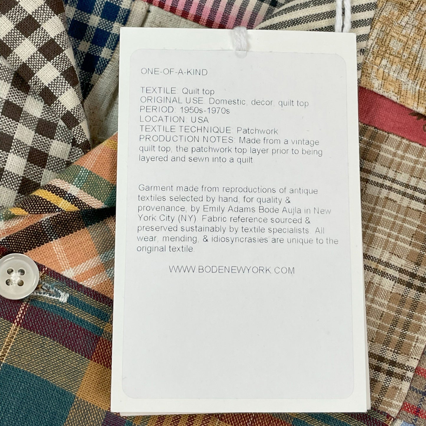 1/1 Tartan Quilt Shirt