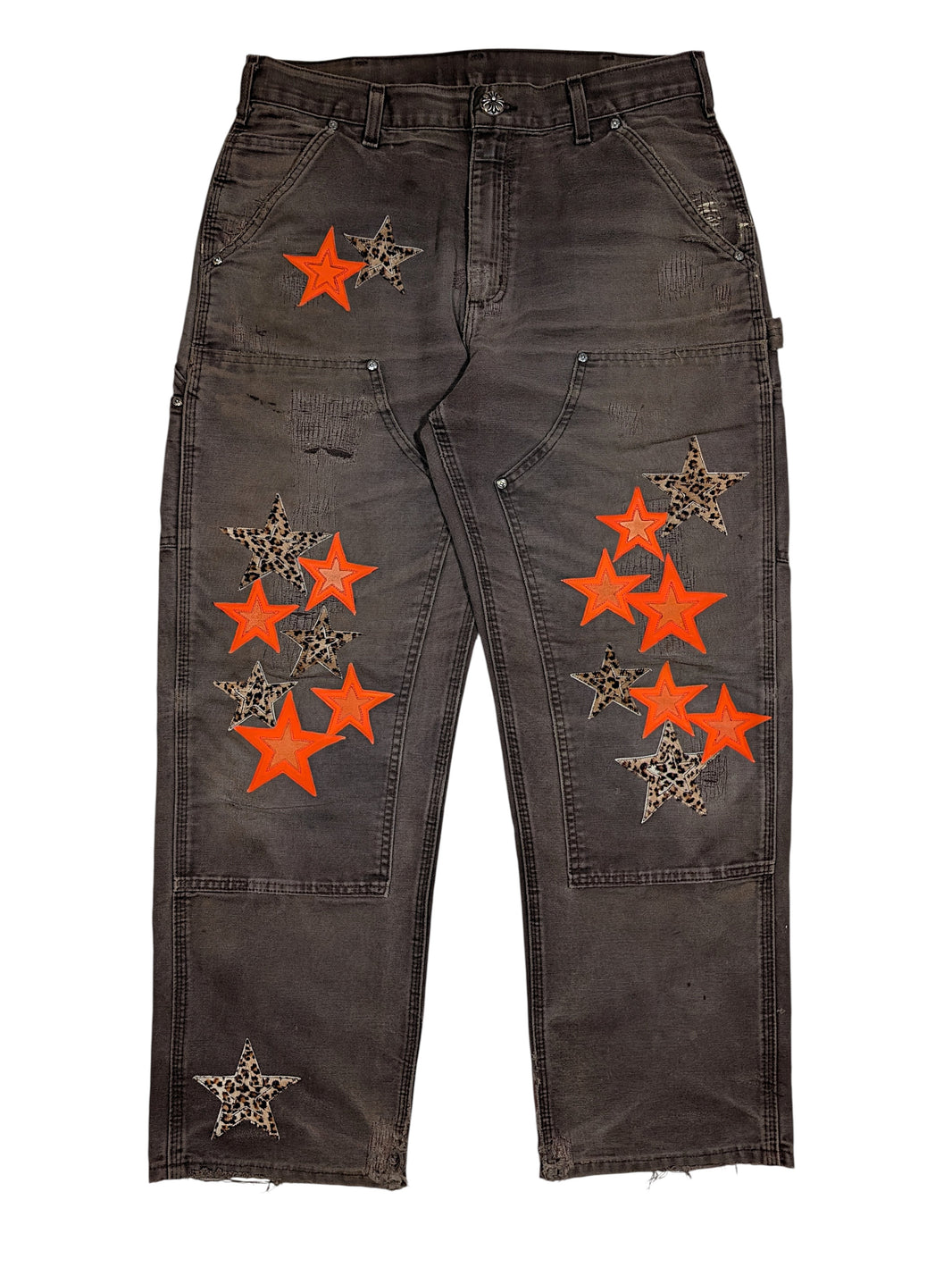 chrome hearts carhartt double knee carpenter pants chocolate brown canvas vegas exclusive 2023
