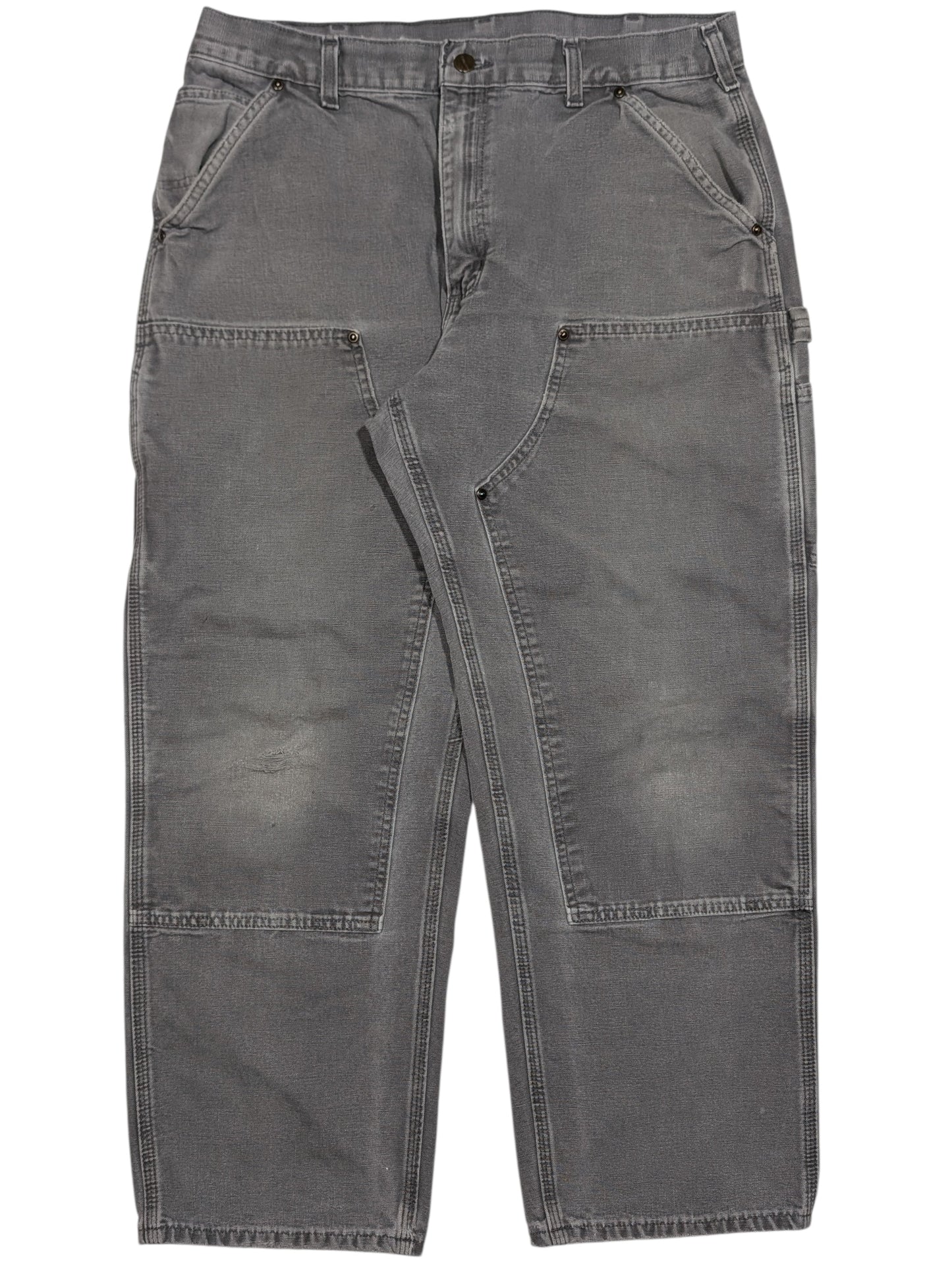 Carhartt Double Knee Carpenter Pants Faded Grey