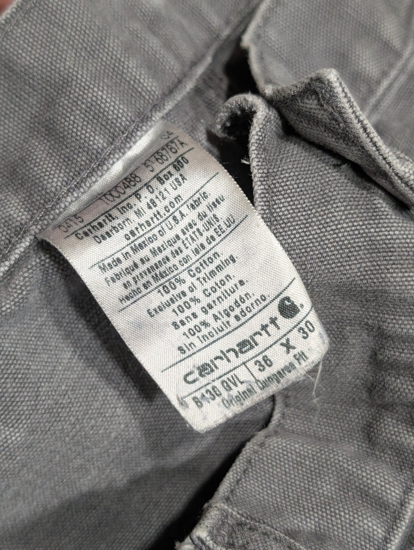 Carhartt Double Knee Carpenter Pants Grey