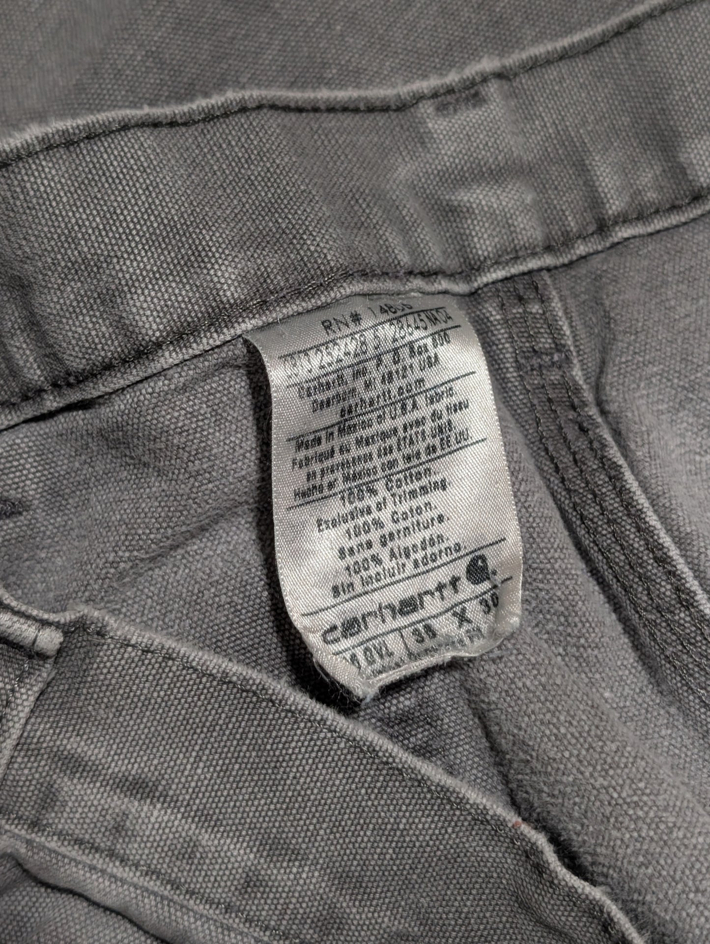 Carhartt Double Knee Carpenter Pants Faded Grey