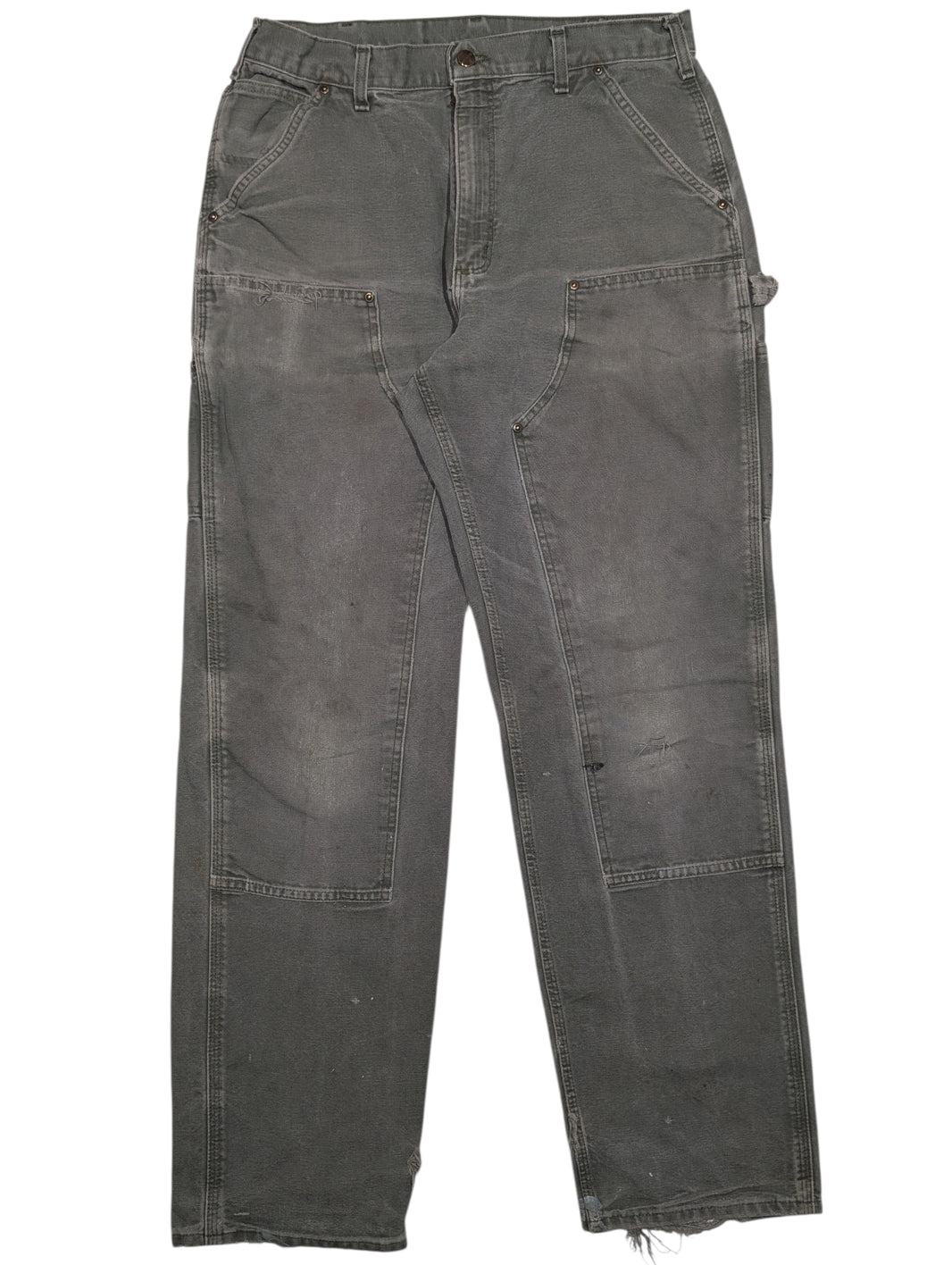 Carhartt Double Knee Carpenter Pants Faded Olive Green